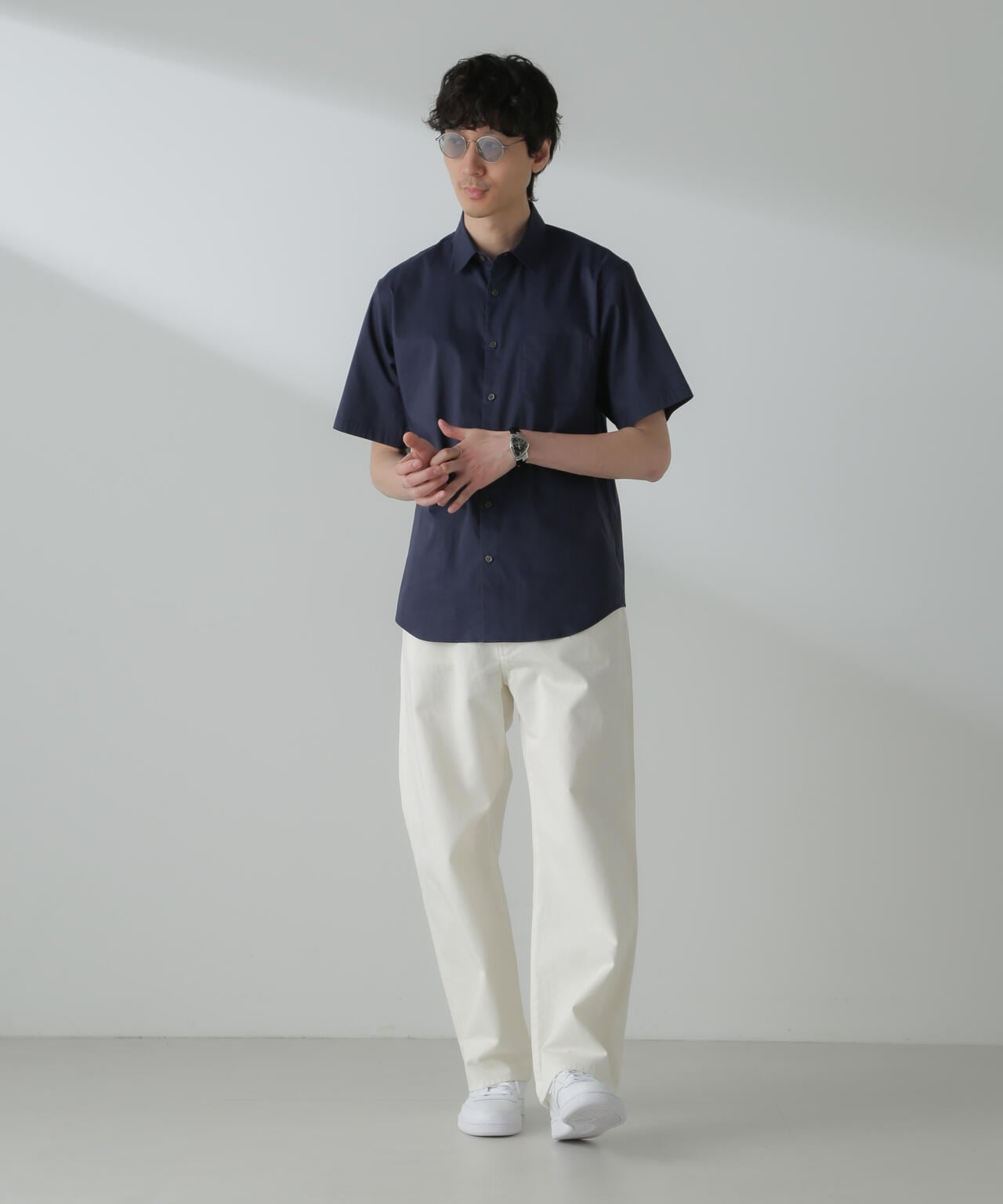 「ICE FLOW LINEN」レギュラーカラーシャツ 半袖 6684121206