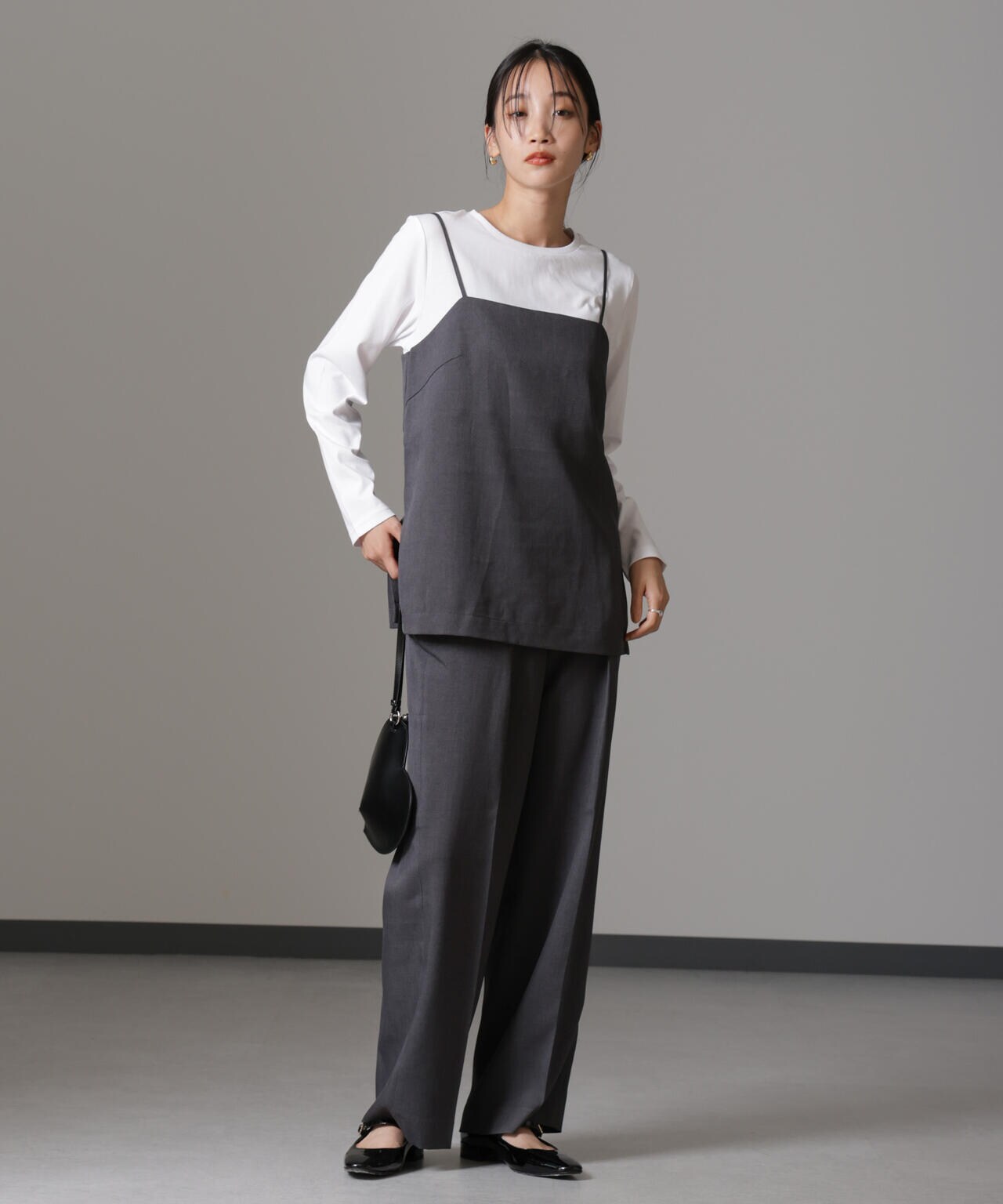 キャミトップス＋パンツ＋ロングＴシャツ3アイテムセットアップ 6734219320