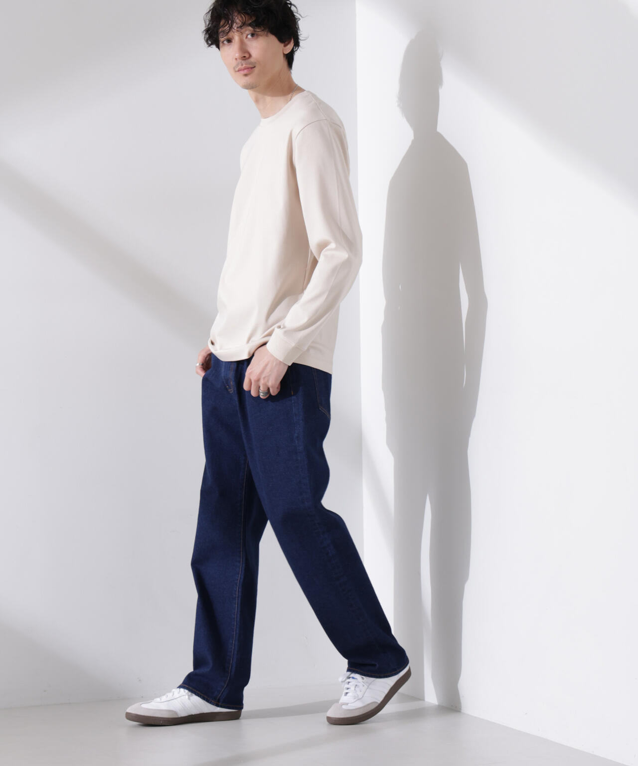アンチスメル クルーネックTシャツ 長袖 6725123205