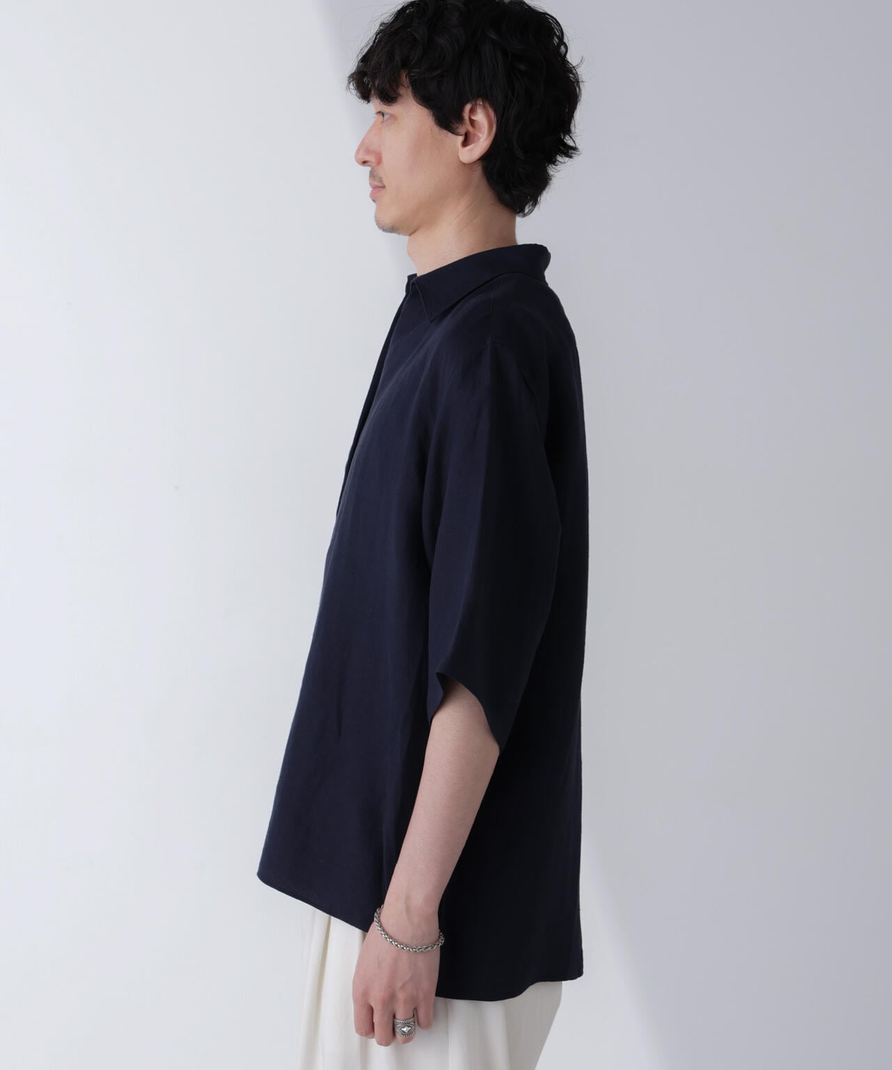 ダブルカバーツイルスキッパーシャツ 6684121219