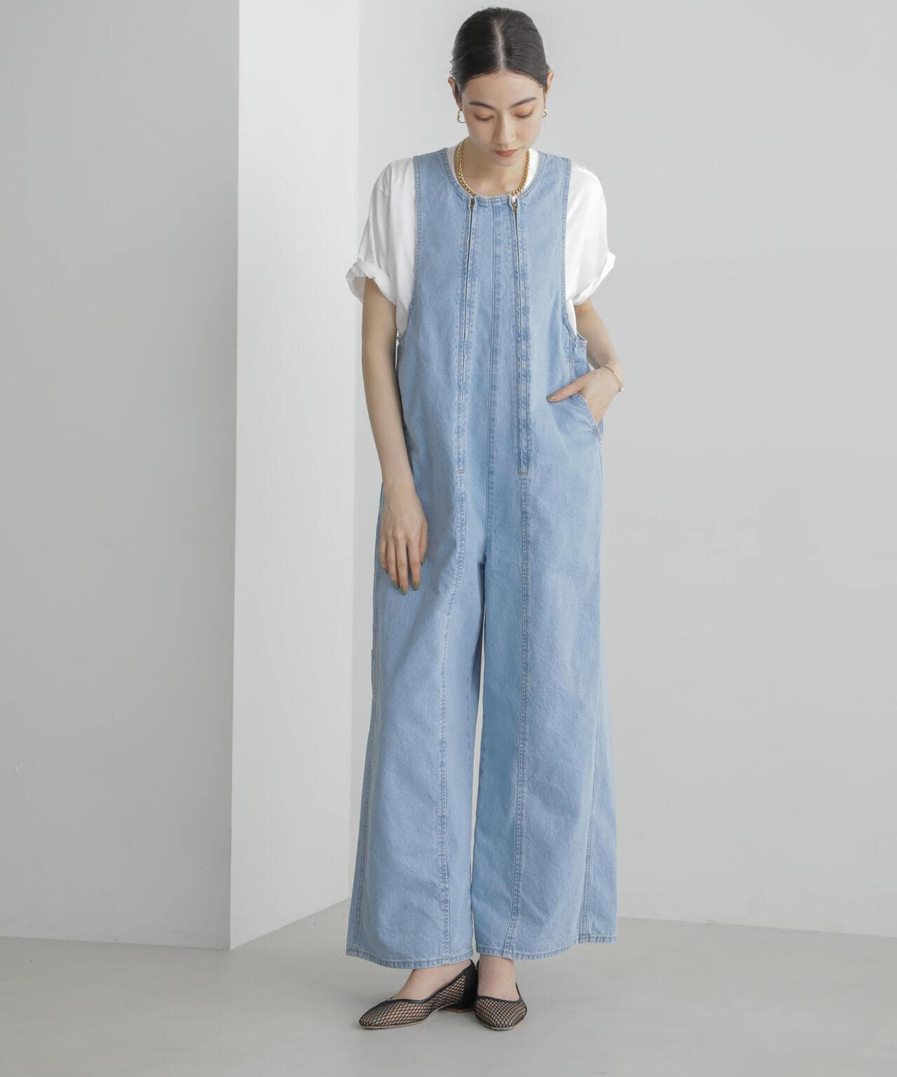 CURRENTAGE/DENIM サロペット 6714119028