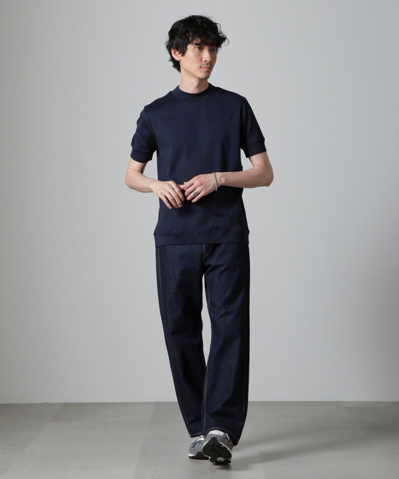 完売品 STCH バンカーキング モックネック半袖シャツ Lサイズ
