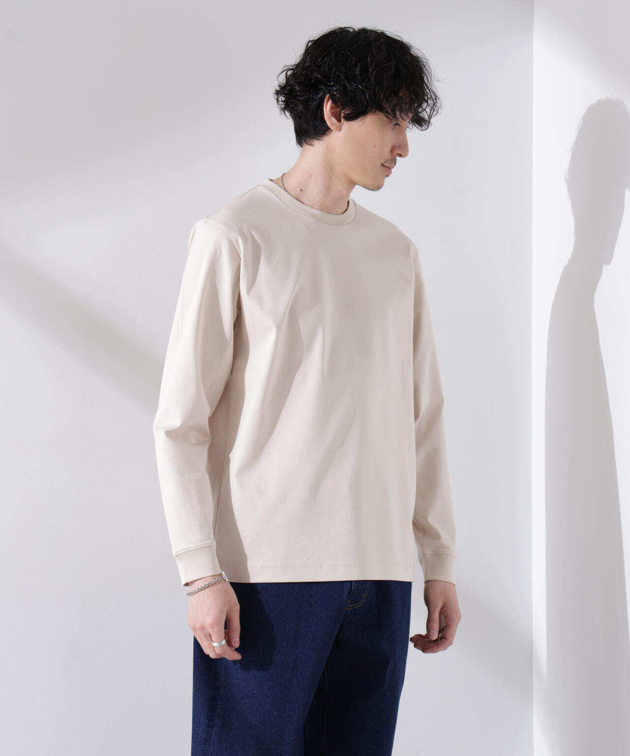 アンチスメル クルーネックTシャツ 長袖 6725123205