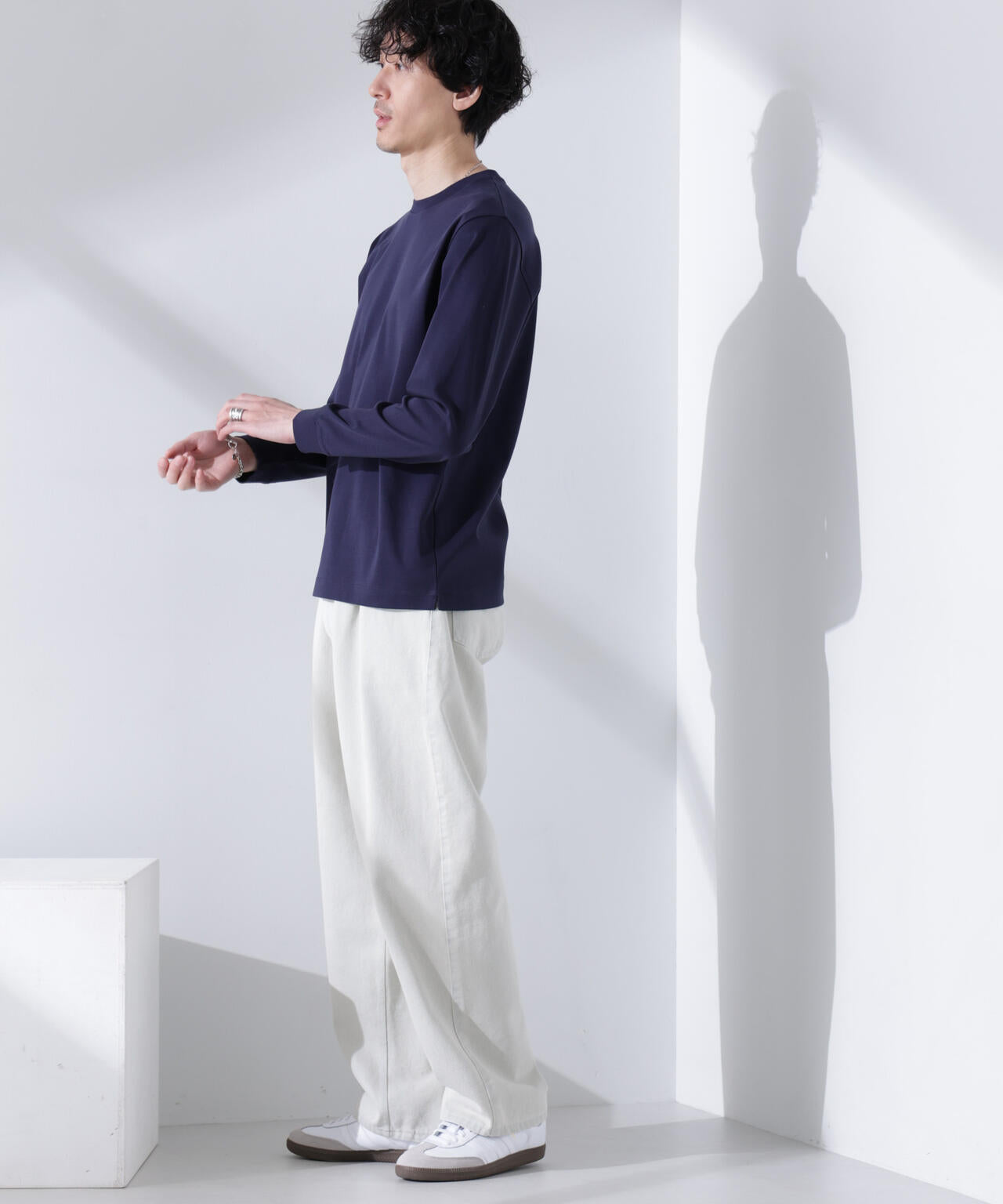 アンチスメル クルーネックTシャツ 長袖 6725123205