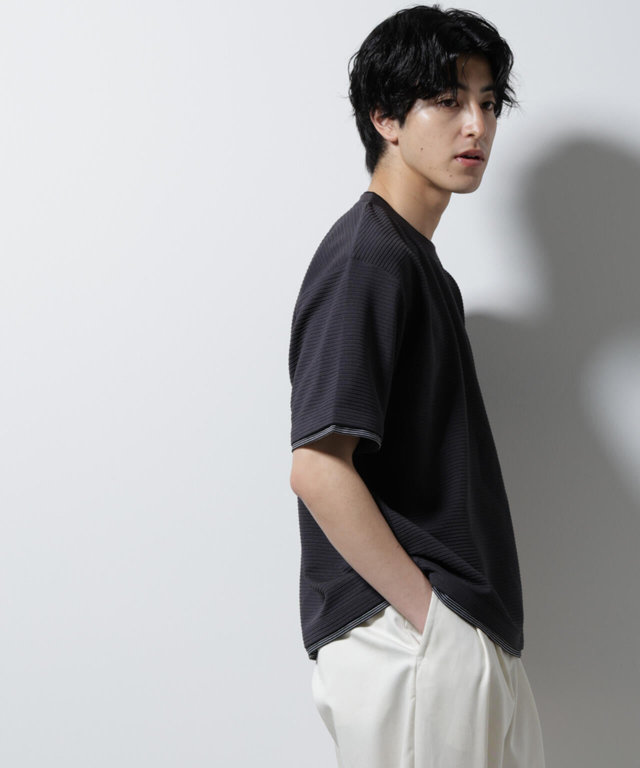 ガーターフェイクレイヤードTシャツ 半袖 6725124236