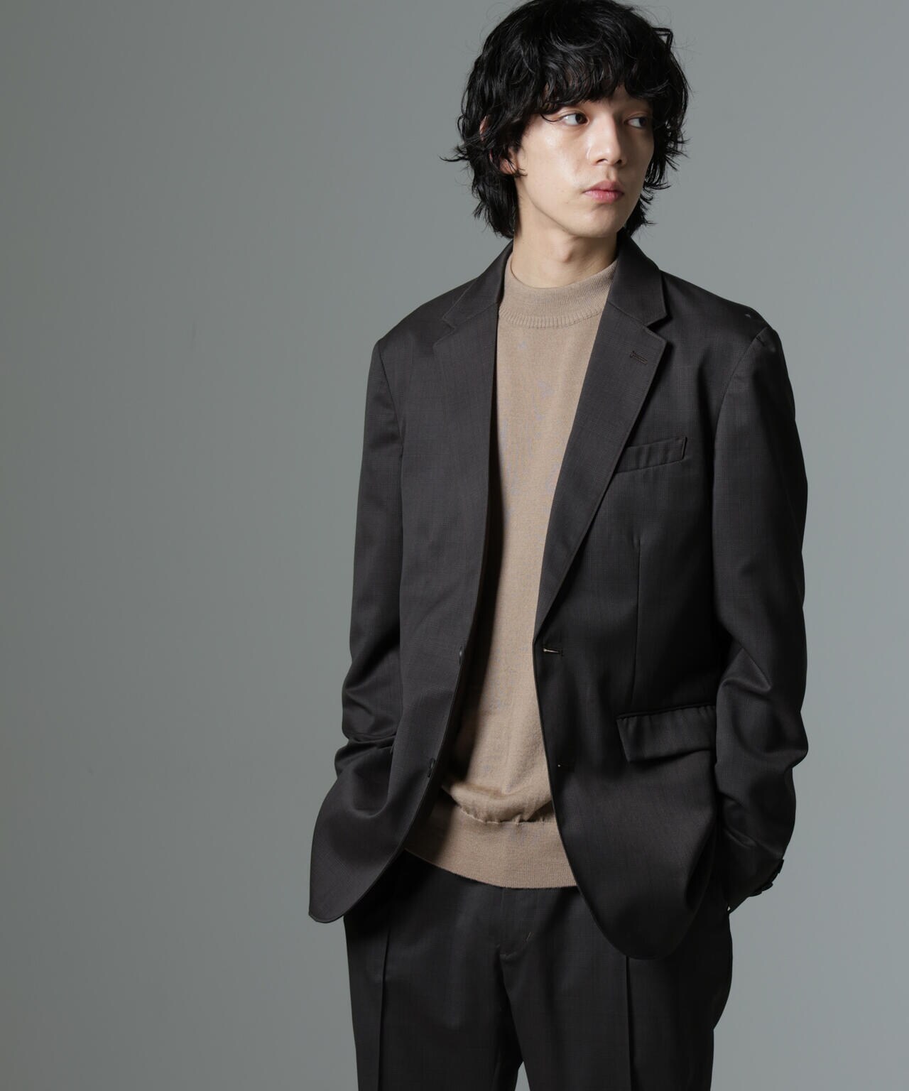 「N JACKET PREMIUM」RENU(R)T/Wシャドーチェックジャケット(セットアップ可) 6684217206