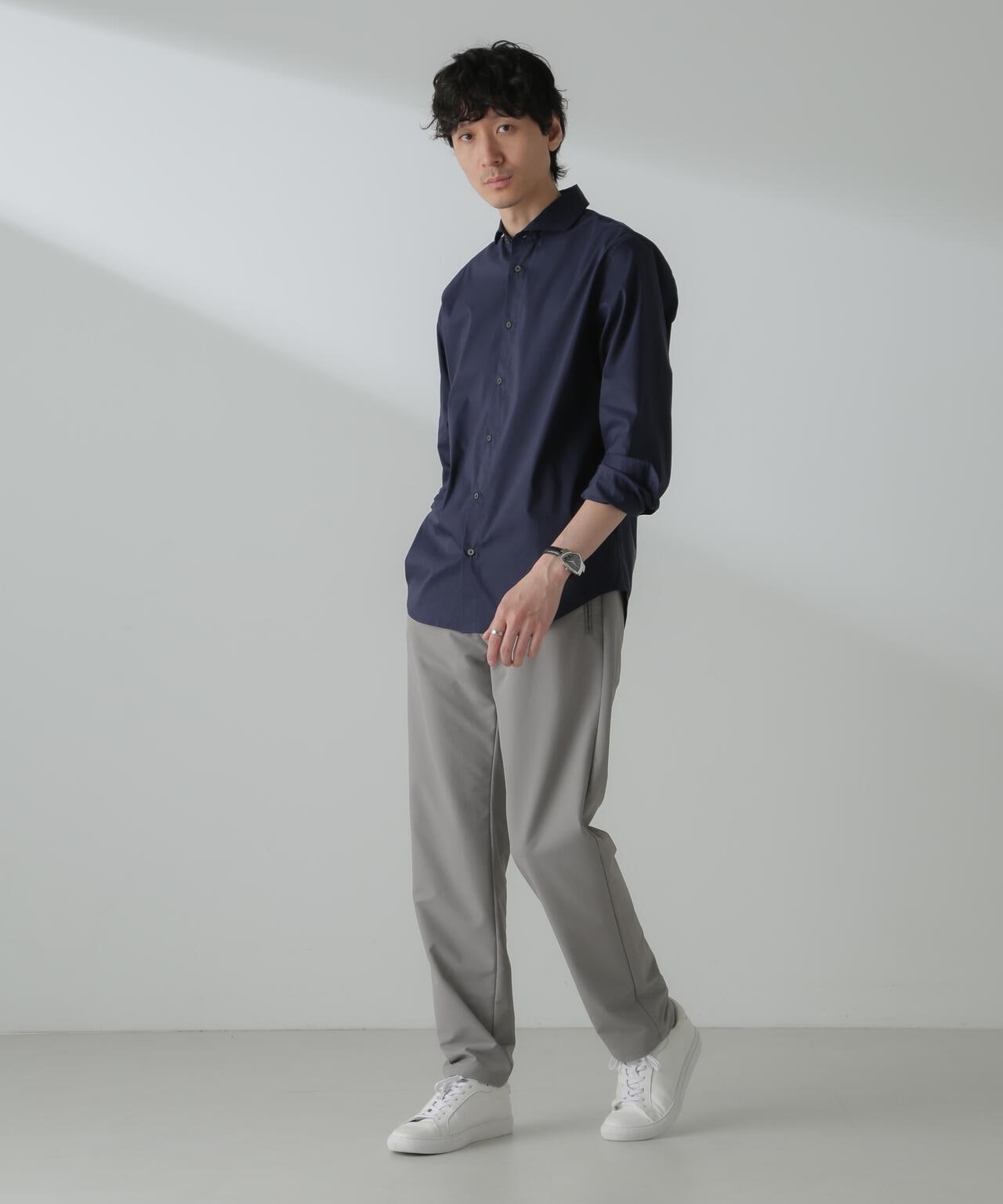 「ICE FLOW LINEN」カッタウェイシャツ 長袖 6684120224