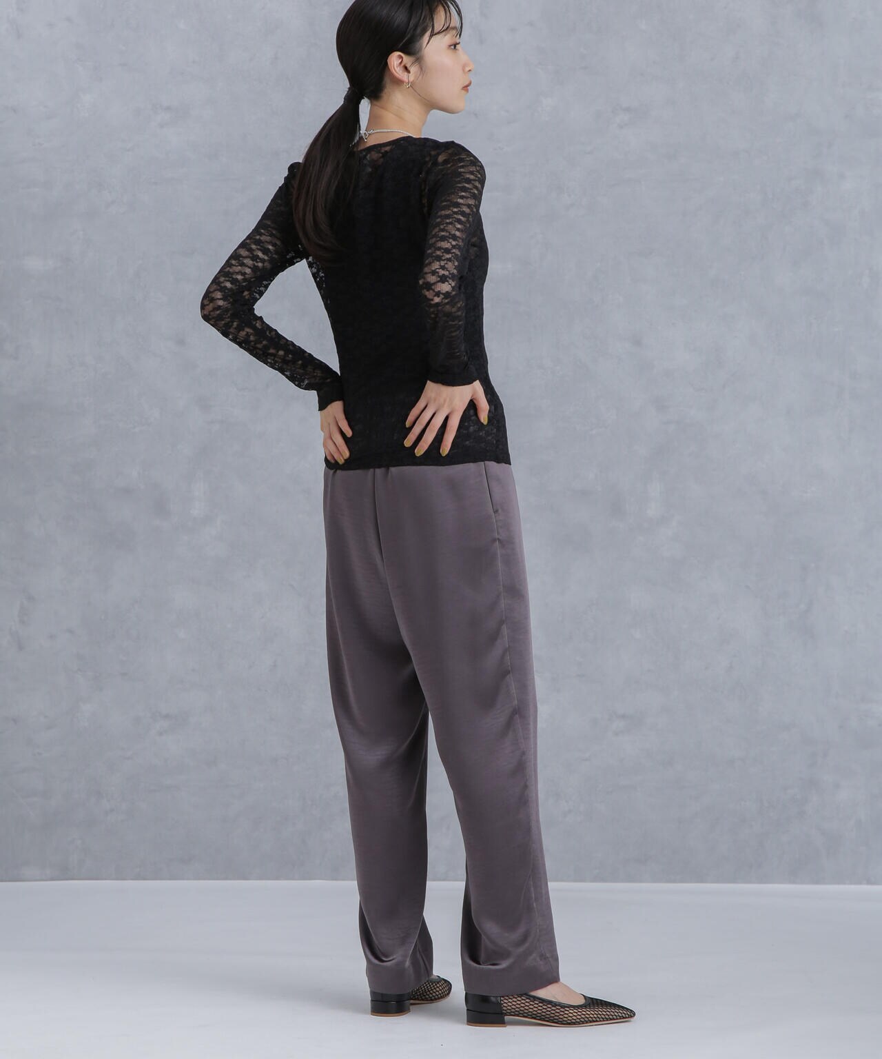 Baum und Pferdgarten / JOSINE Lace Stretch トップス