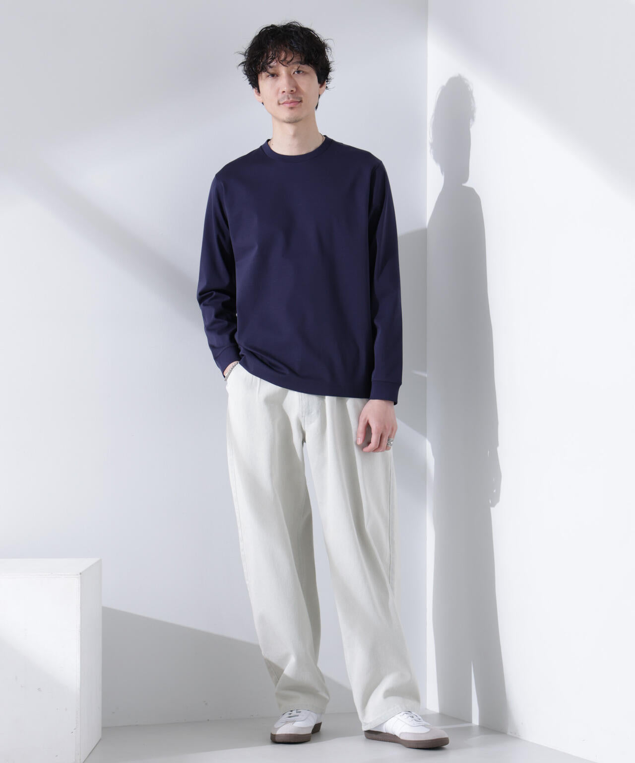 アンチスメル クルーネックTシャツ 長袖 6725123205