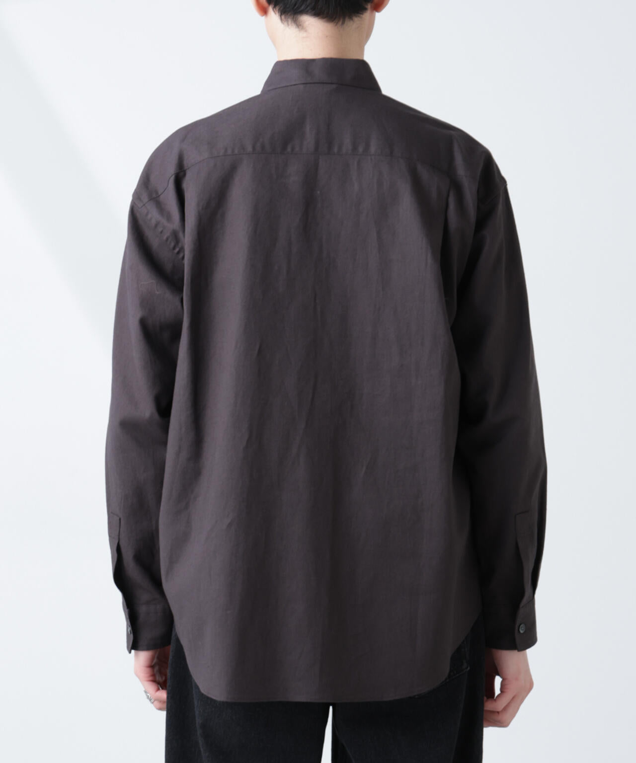 「BELGIUM LINEN FABRICS」リネンコットンレギュラーシャツ 6685120218
