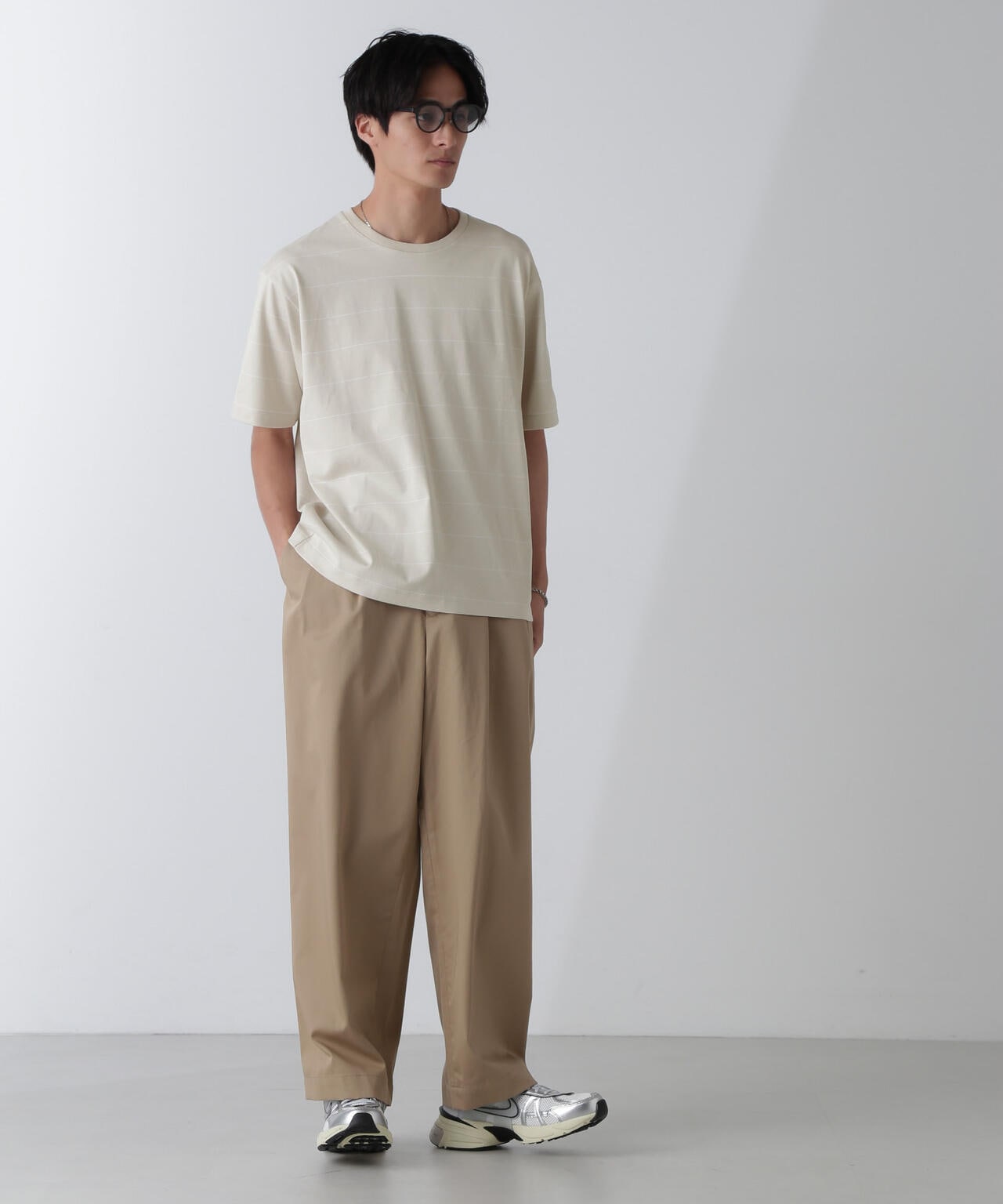 リラックスボーダーTシャツ 半袖 6724224220