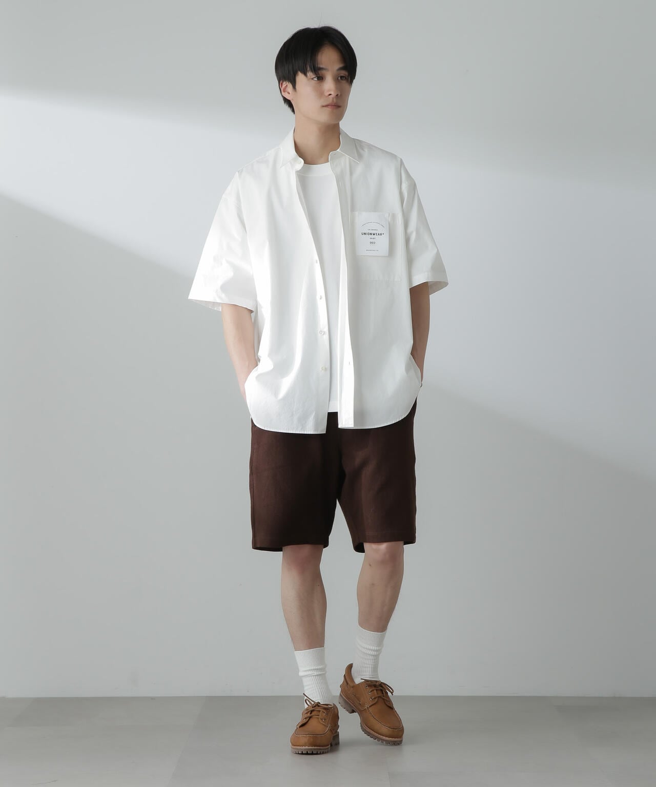 ヘリンボーン起毛ショートパンツ(セットアップ可) 6724128201