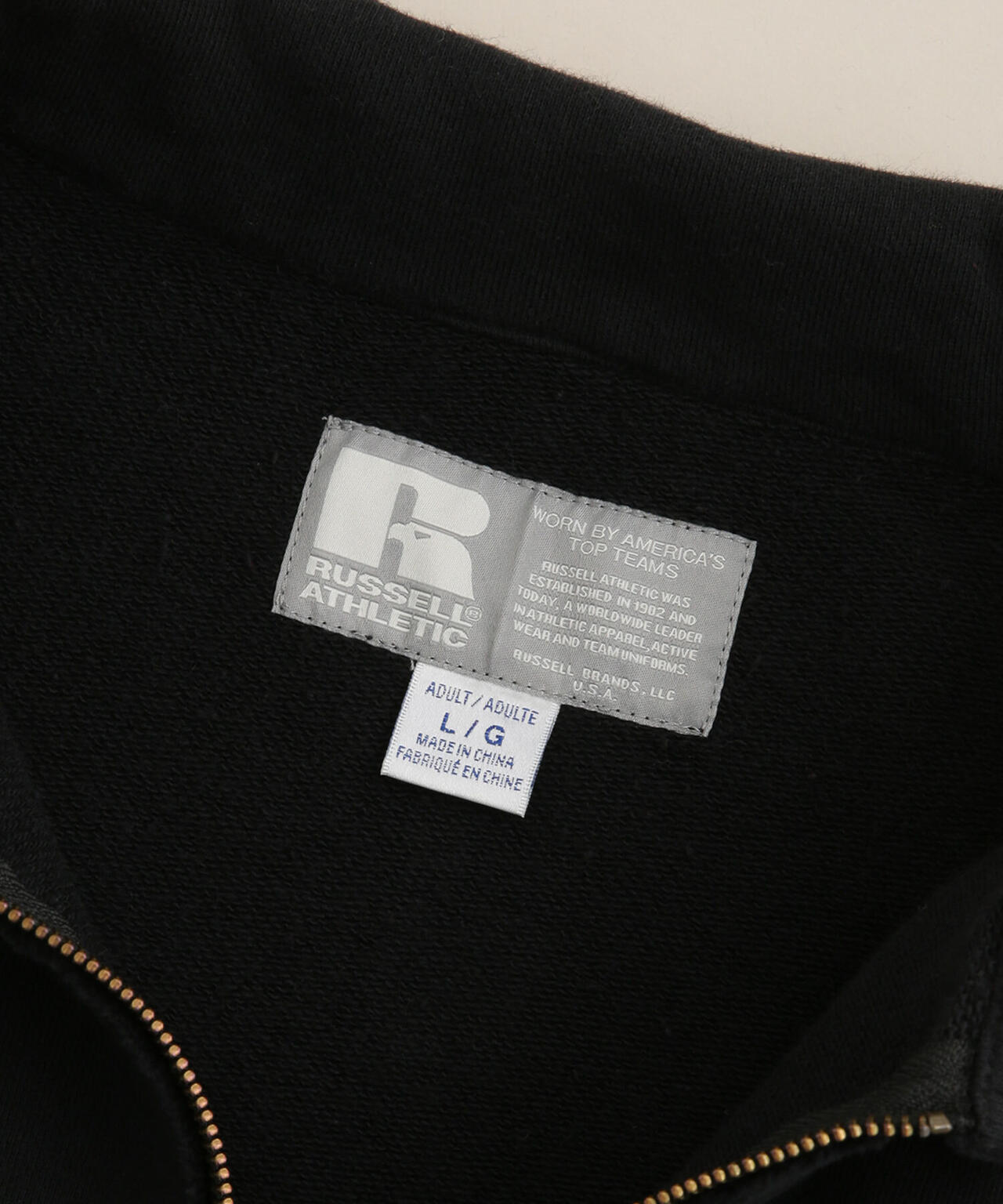 RUSSELL ATHLETIC/別注 ハーフジップ