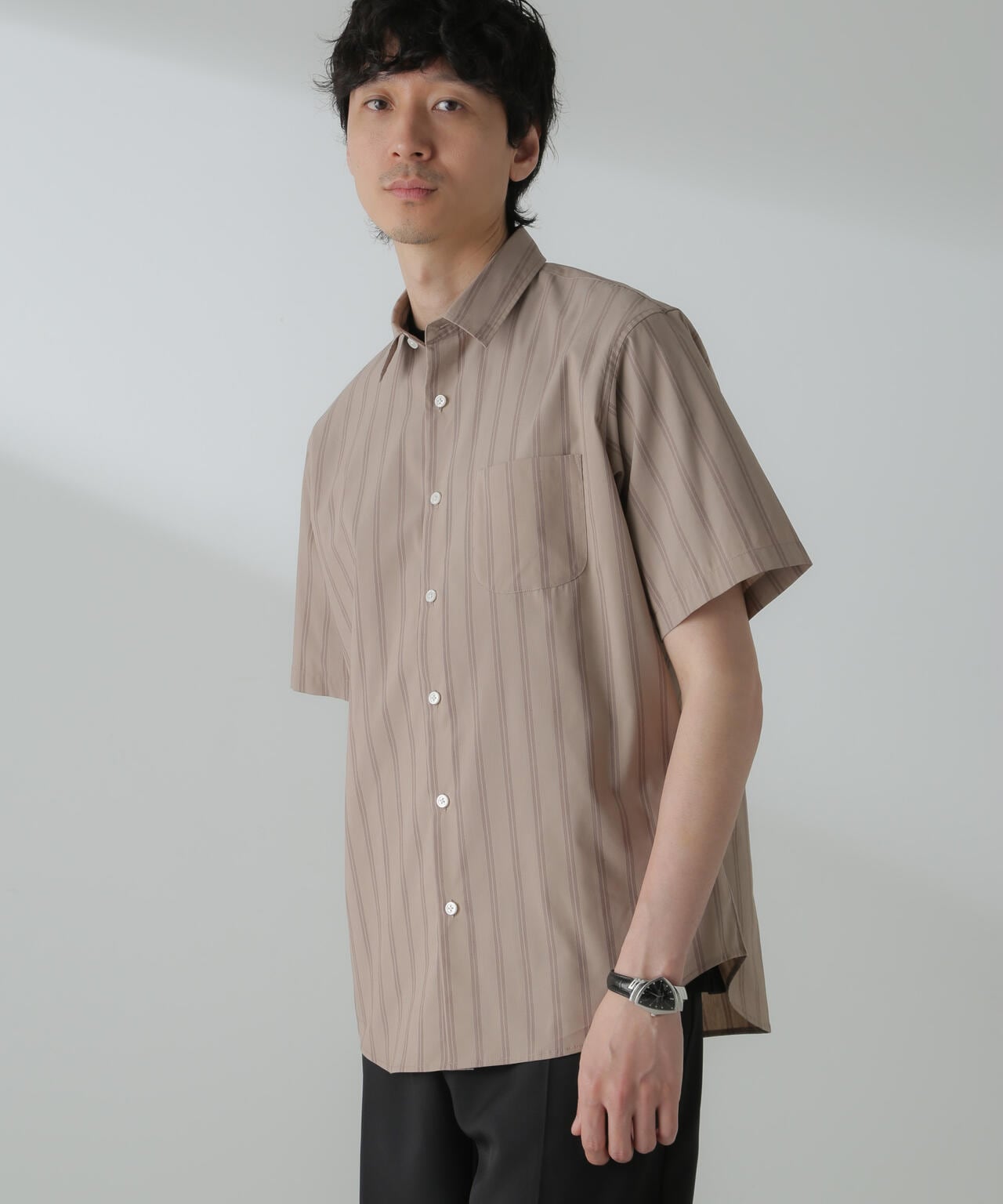 「ICE FLOW LINEN」バリエーションシャツ 半袖 6684121207