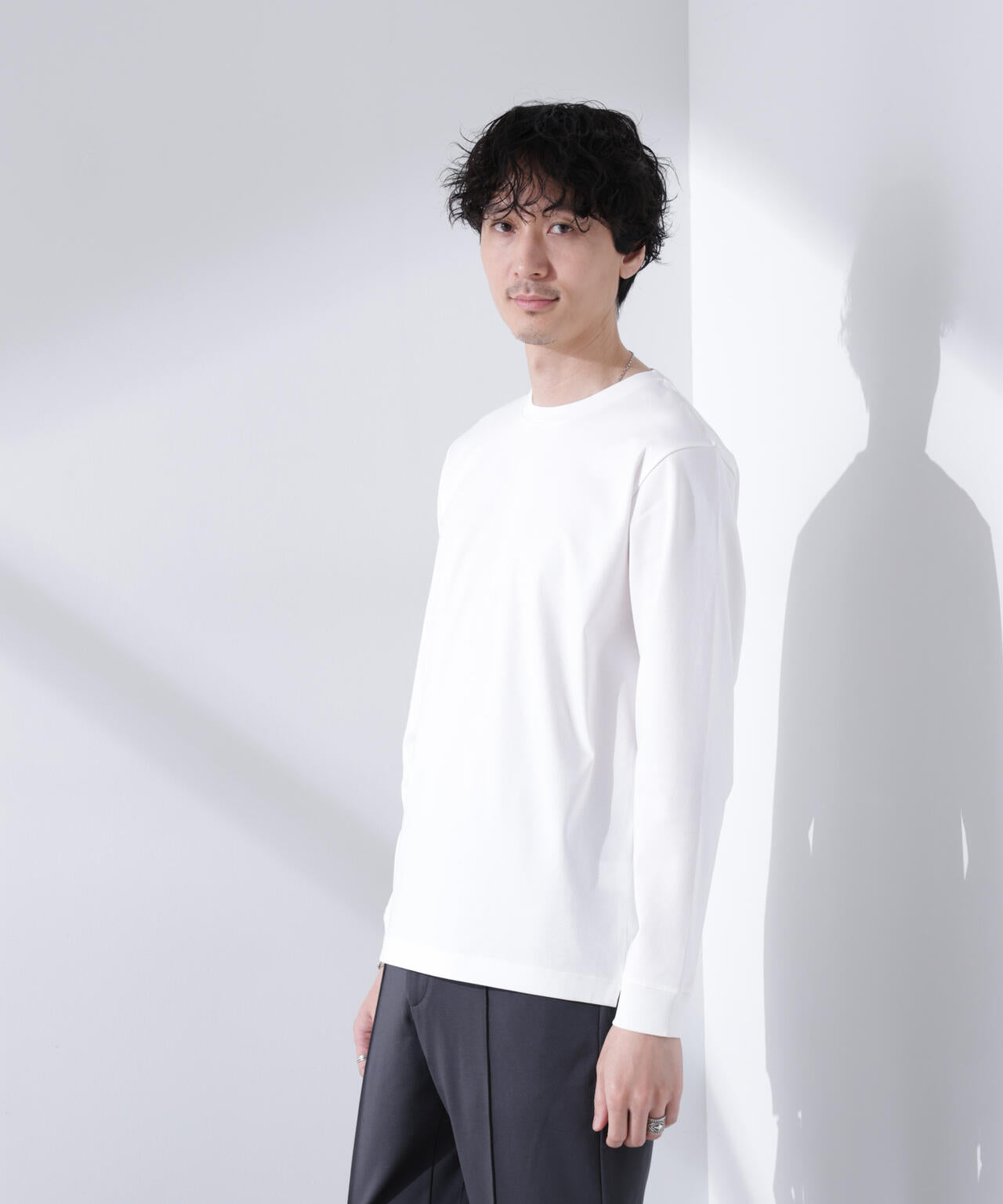 アンチスメル クルーネックTシャツ 長袖 6725123205