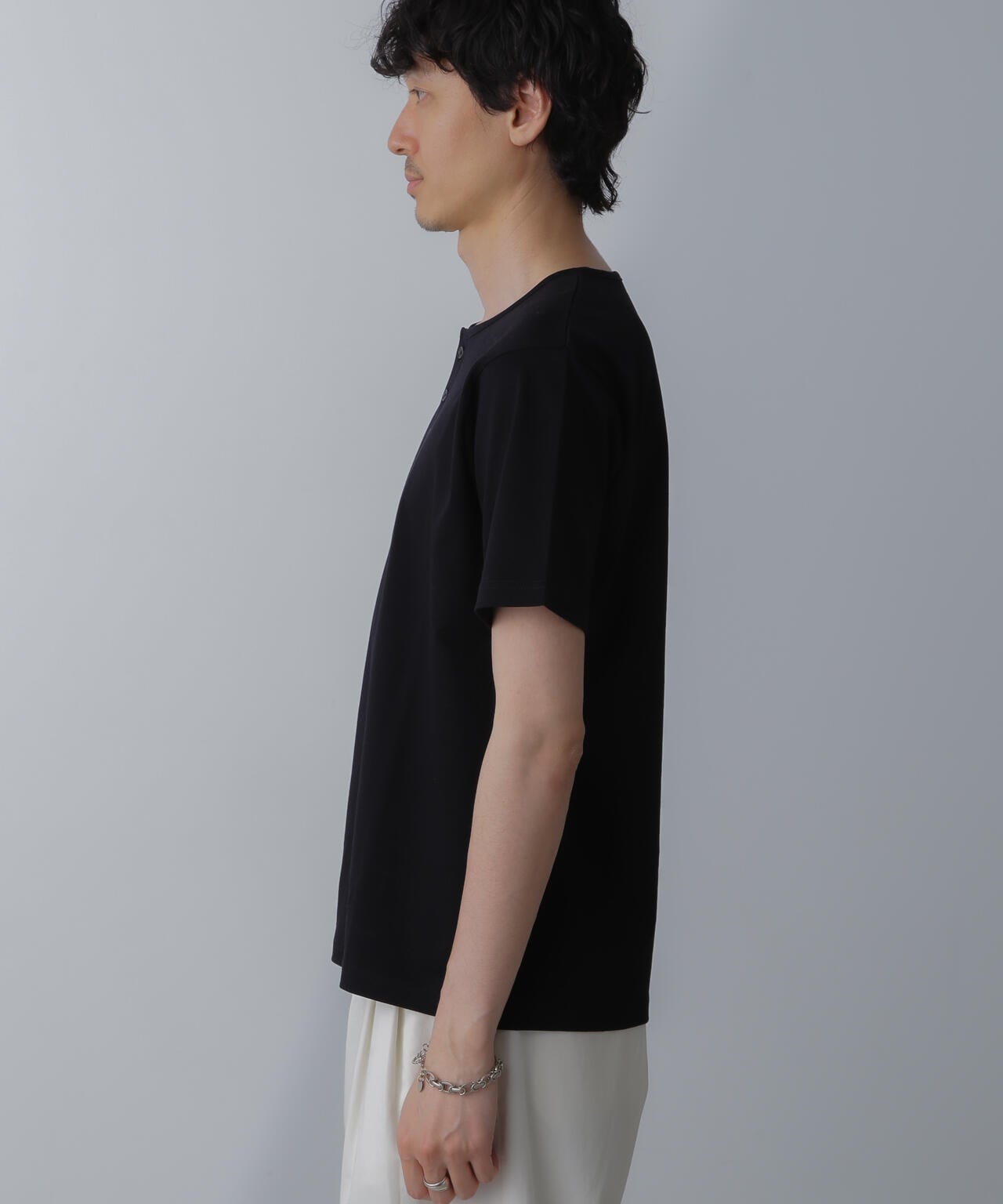 WEB限定/アンチスメル ヘンリーネックTシャツ 半袖 6724124227