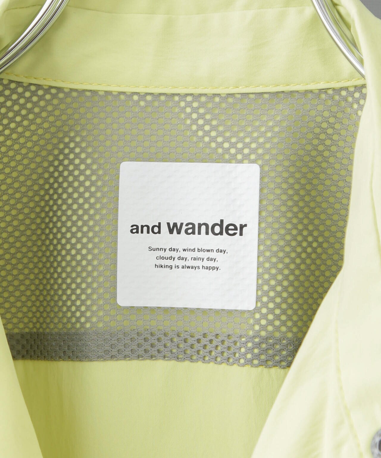 and wander / UV cut stretch SS shirt