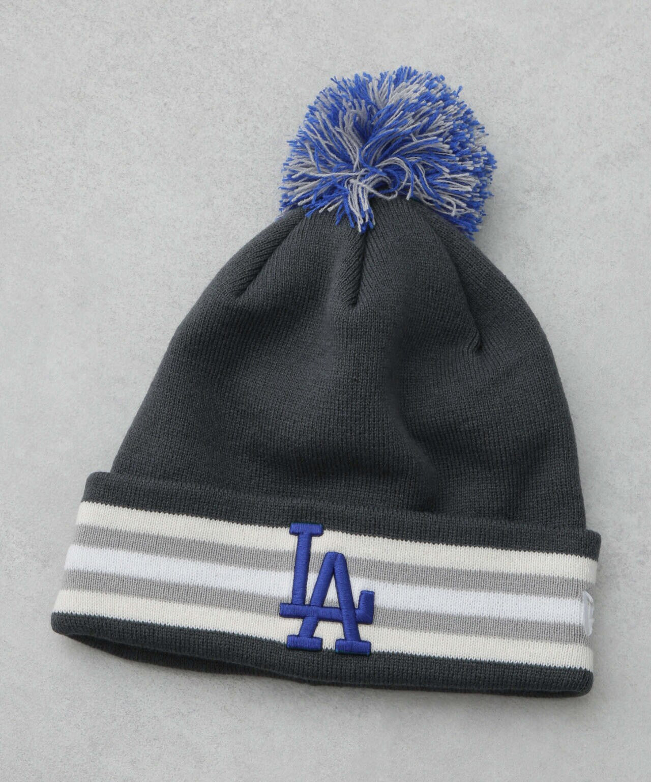 NEWERA / 別注 POMPON KNIT LA /MLB ポンポンニット