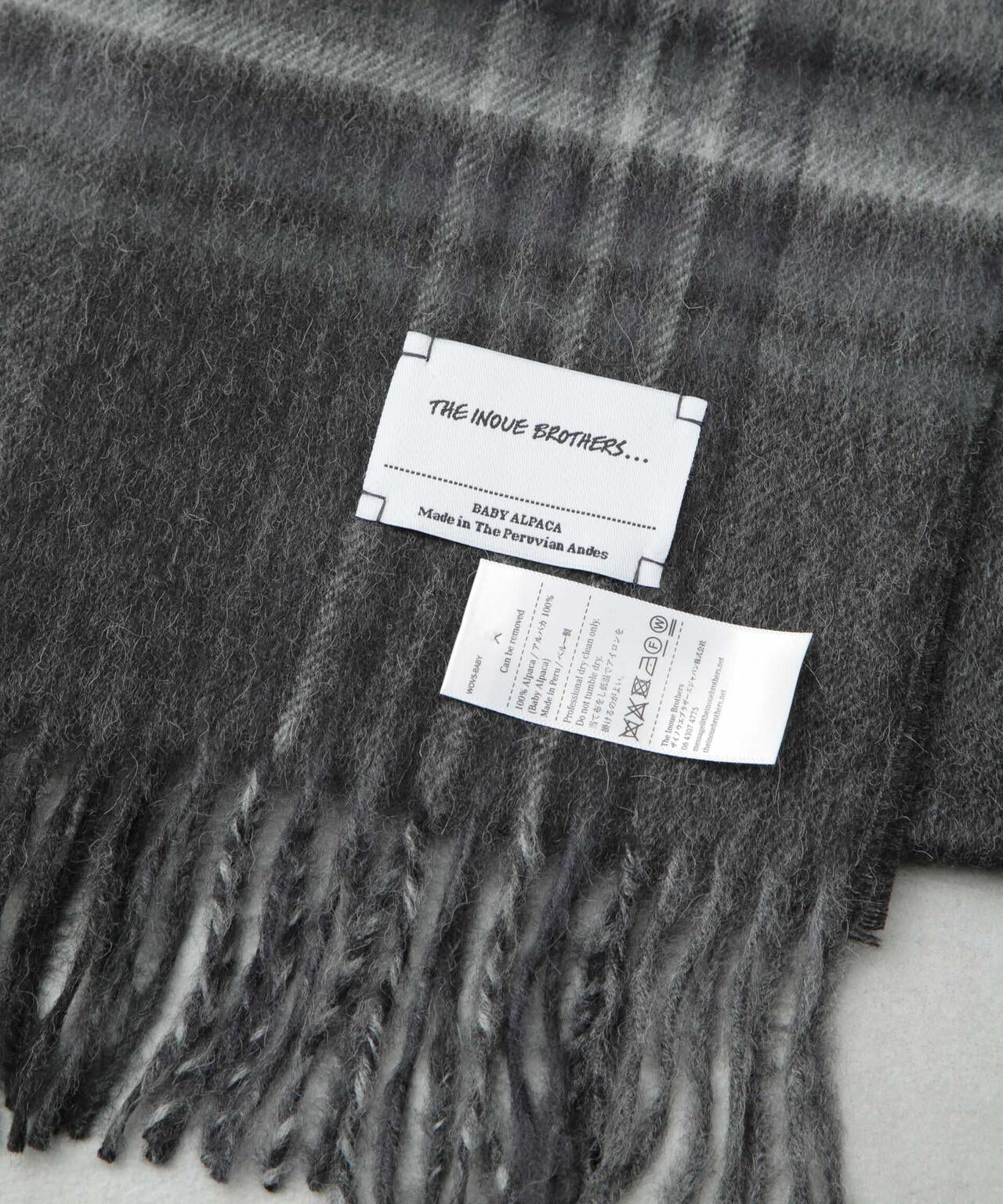 The Inoue Brothers/Brushed Scarf Check 6704241062