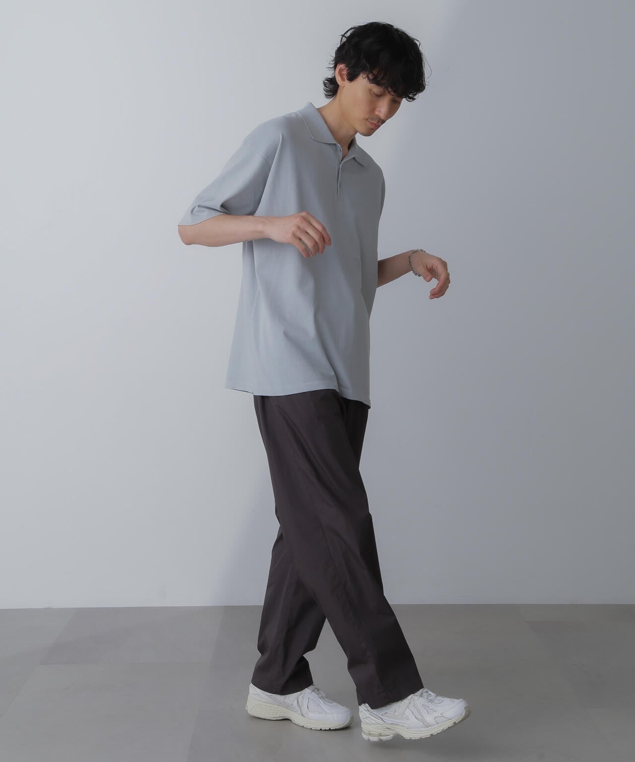 ATON / COTTON LAWN WIDE EASY PANTS