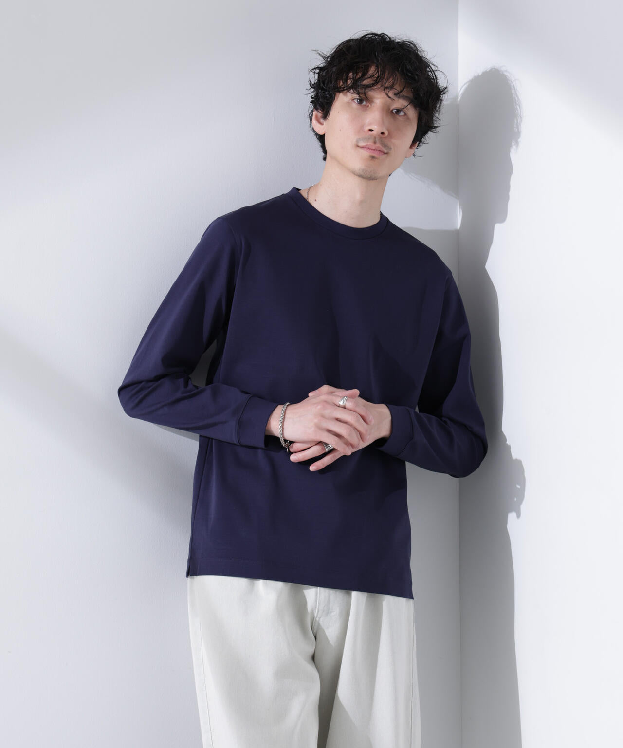 アンチスメル クルーネックTシャツ 長袖 6725123205