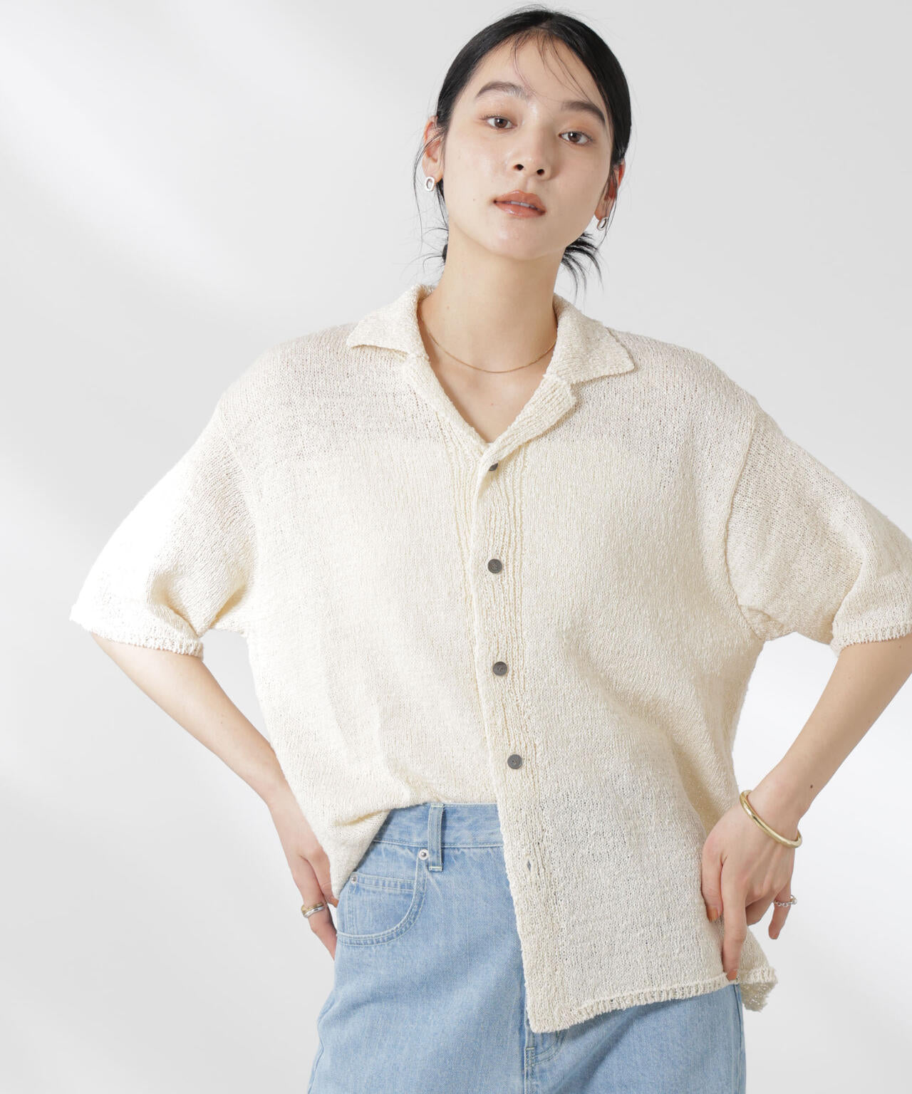 YONETOMI/GIMA SLUB KNIT  S/T 6715122019
