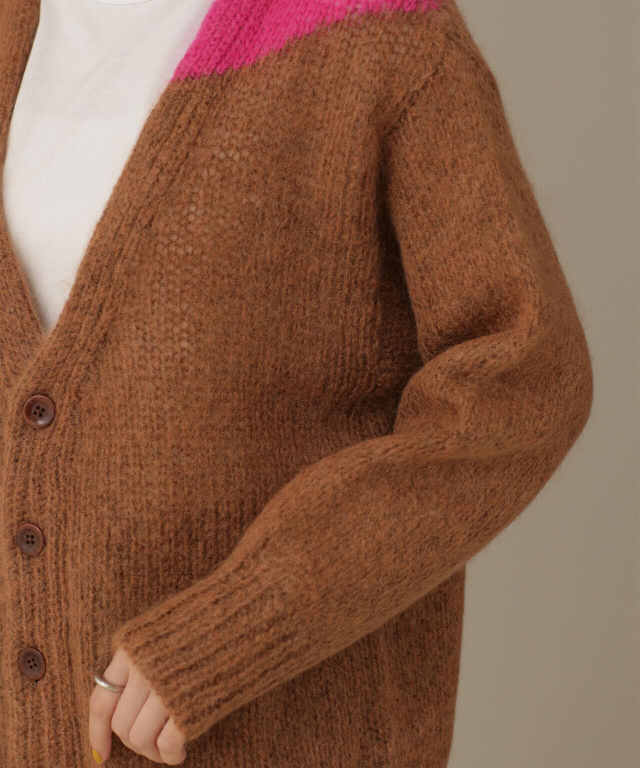 NOMA t.d./Hand Knitted Mohair Cardigan