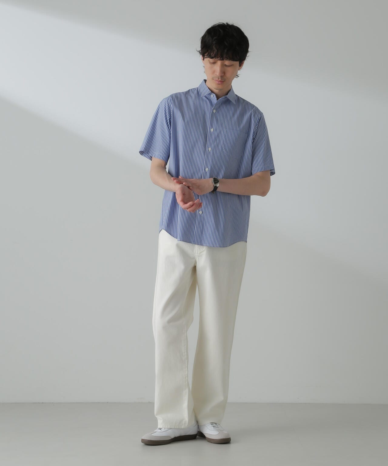 「ICE FLOW LINEN」バリエーションシャツ 半袖 6684121207