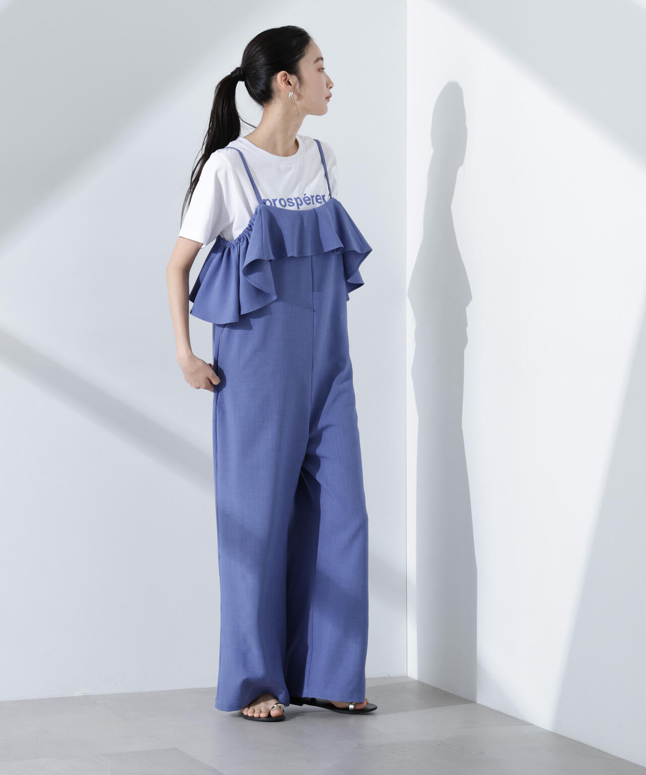 2wayオフショルダーフリルオールインワン 6735119319