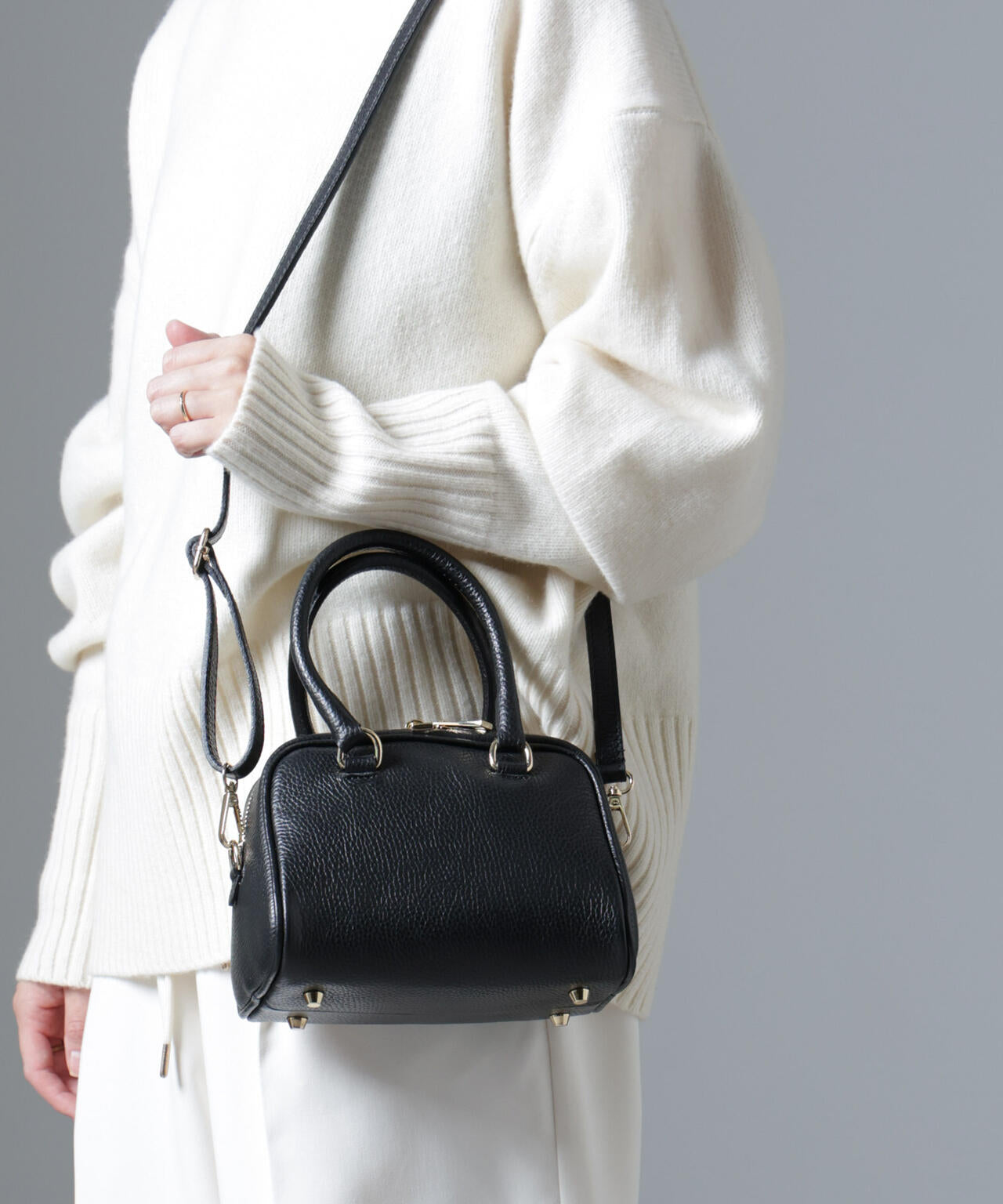 AULENTTI / 2WAY レザー ボストンバッグ