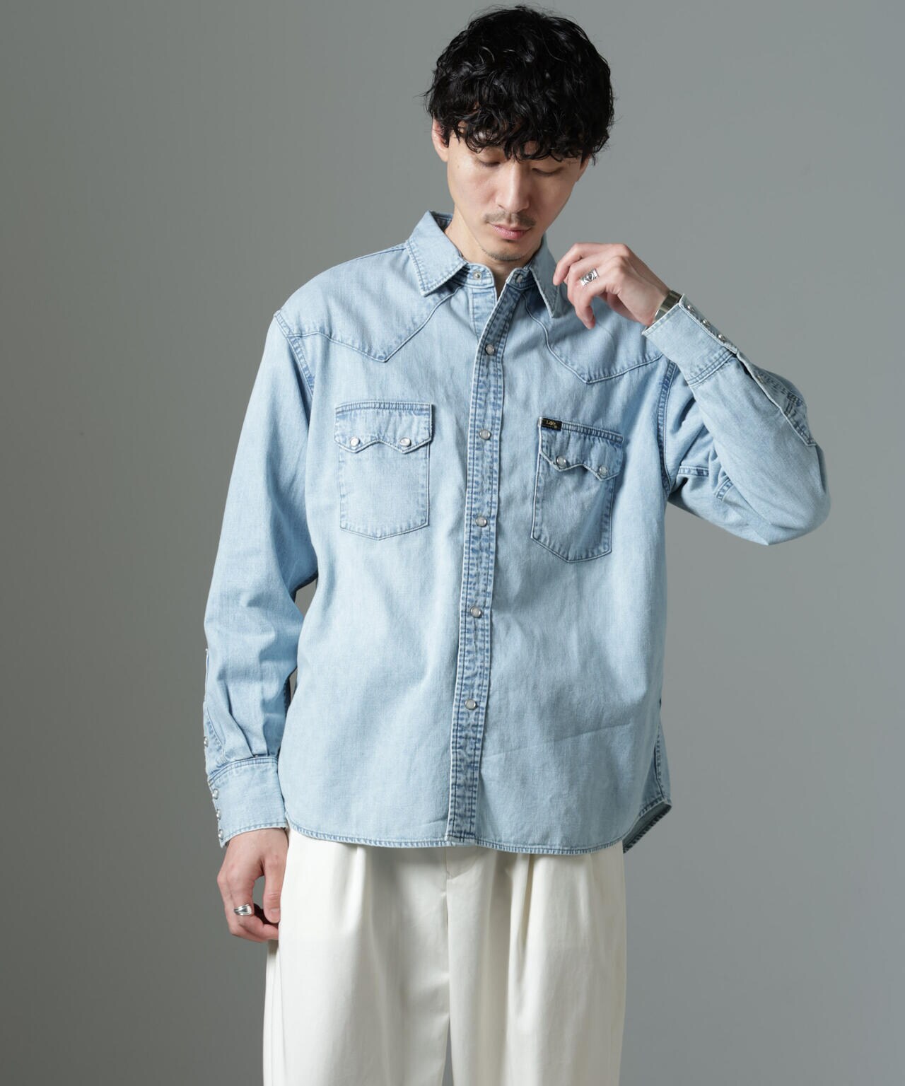 Lee/別注 Lee DENIM WESTERN SHIRT 6705120111