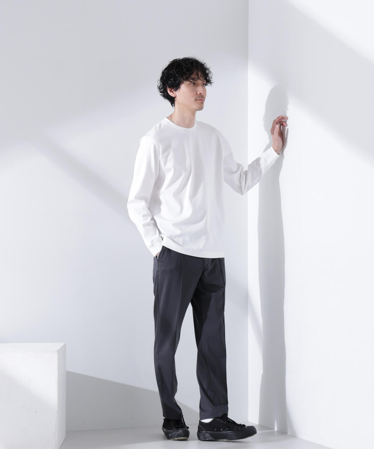 アンチスメル クルーネックTシャツ 長袖 6725123205