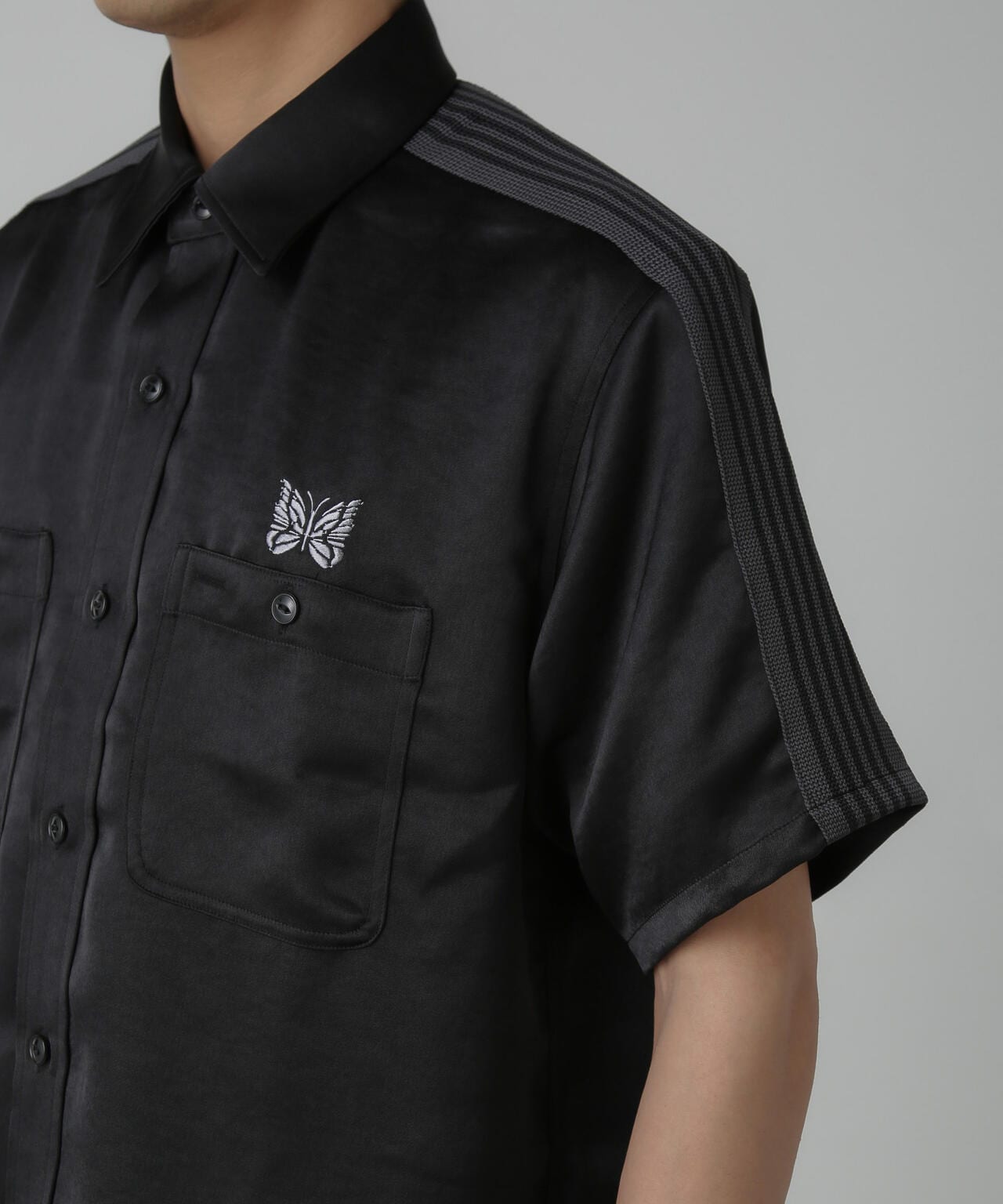 Needles/別注 S/S Work Shirt Poly Sateen 6704121011