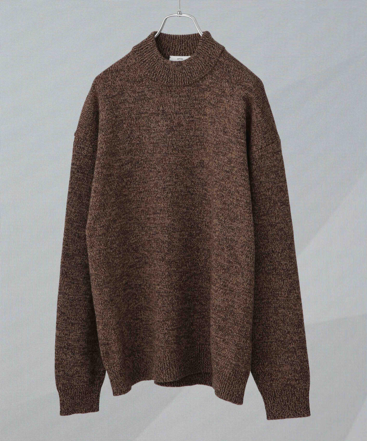 ATON / BABY WOOL MOCKNECK SWEATER