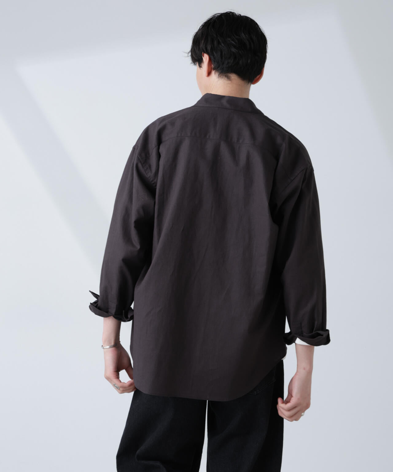 「BELGIUM LINEN FABRICS」リネンコットンレギュラーシャツ 6685120218