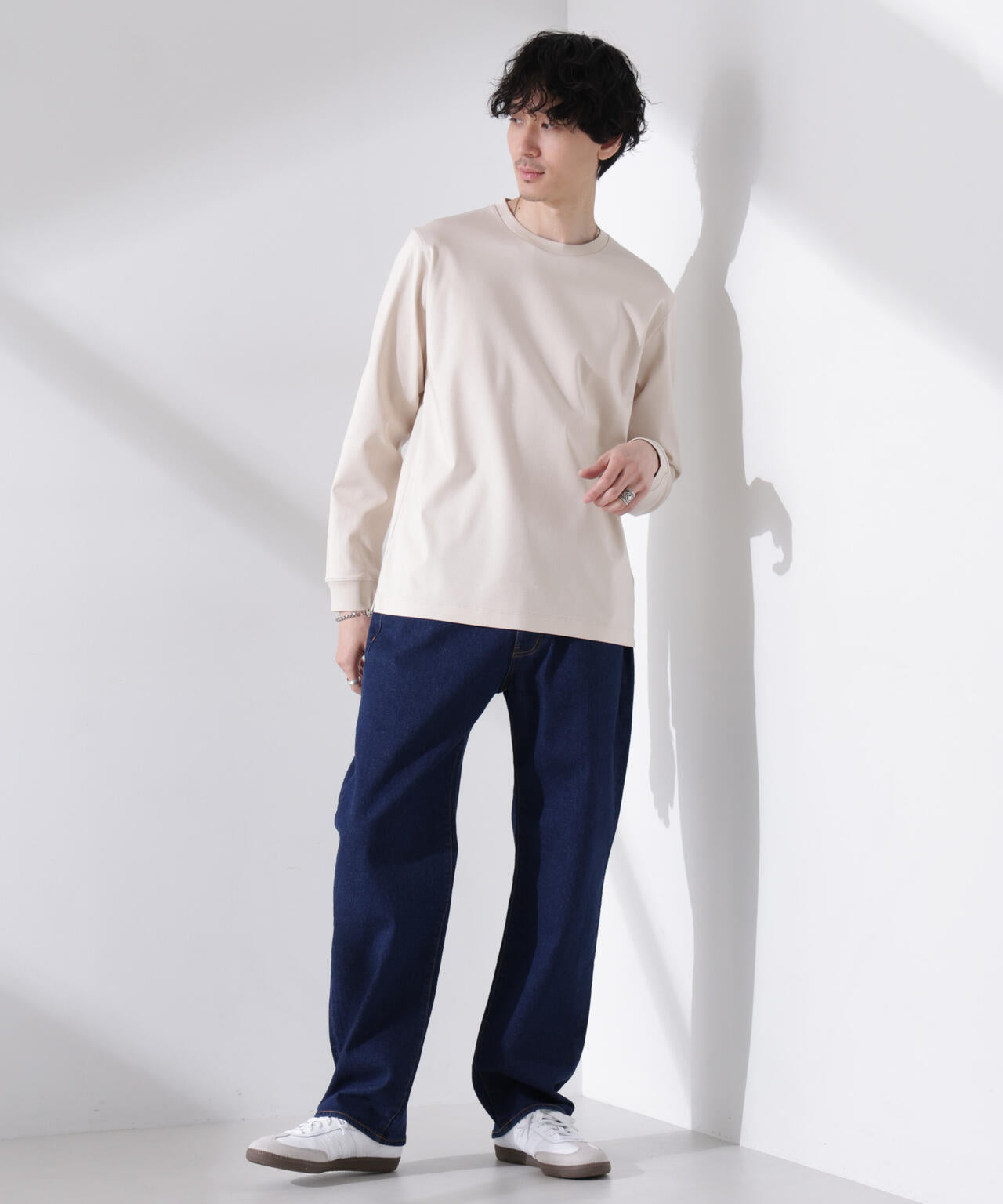 アンチスメル クルーネックTシャツ 長袖 6725123205