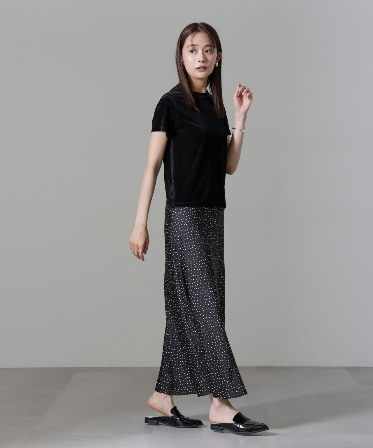 シアーベロアコンパクトTシャツ washable 6694224302