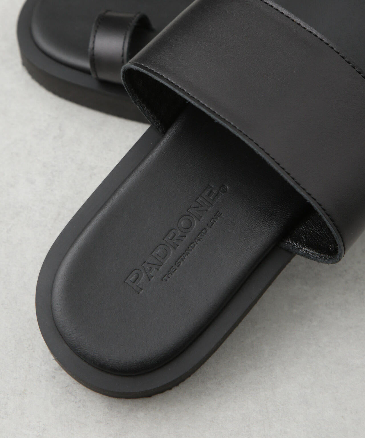 PADRONE THE STANDARD LINE / 別注 THONG SANDAL / 指ぬきレザー