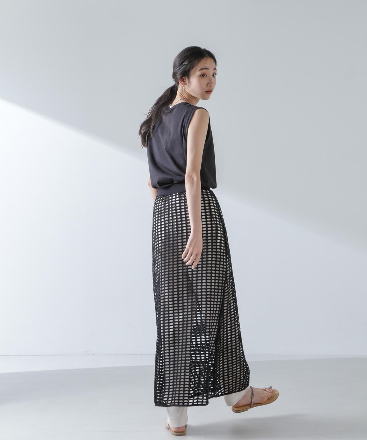 RITA ROW/Crochet straight long skirt 6714130008