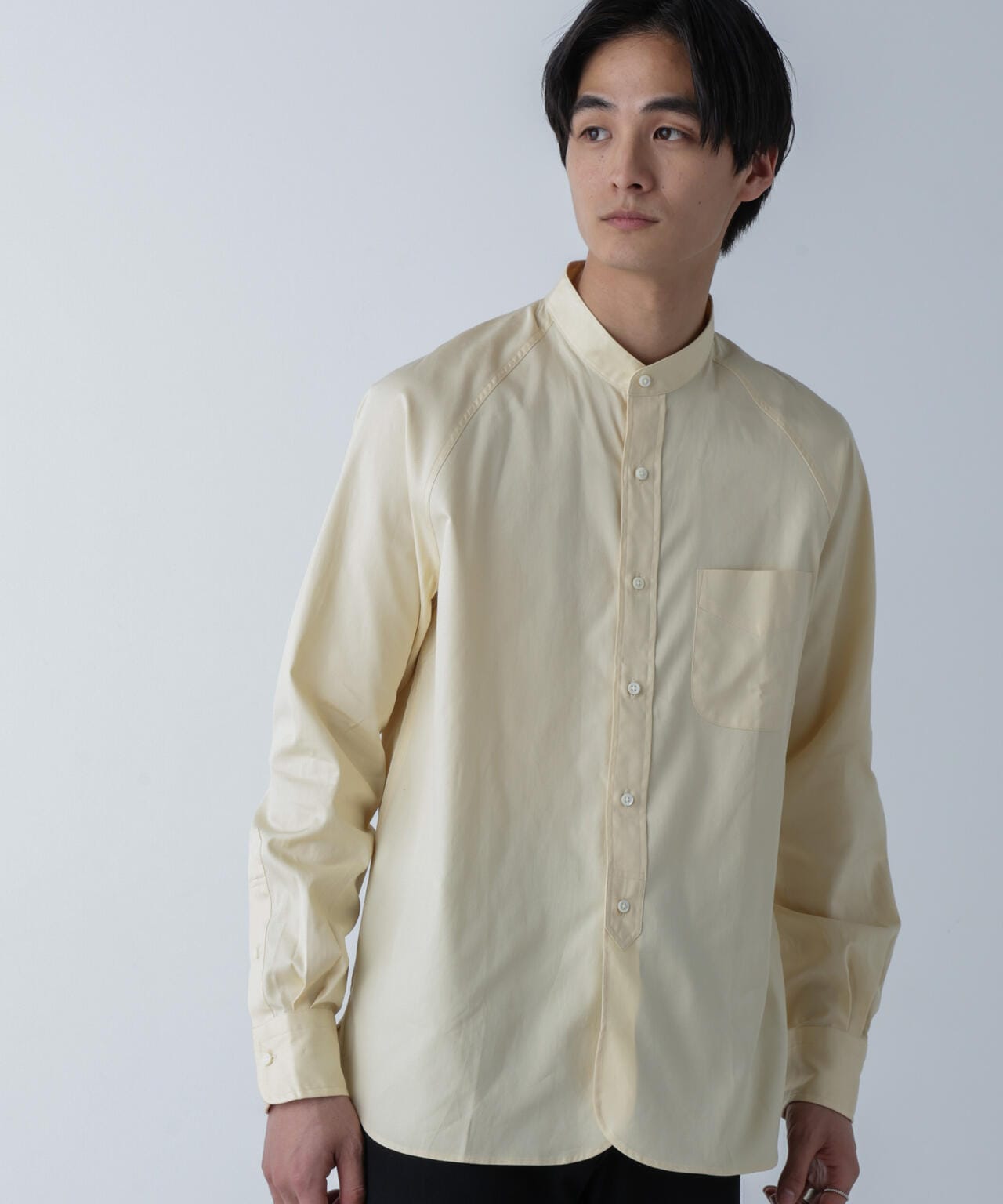 Scye/Oxford Grandad Collor Shirt 6704120095