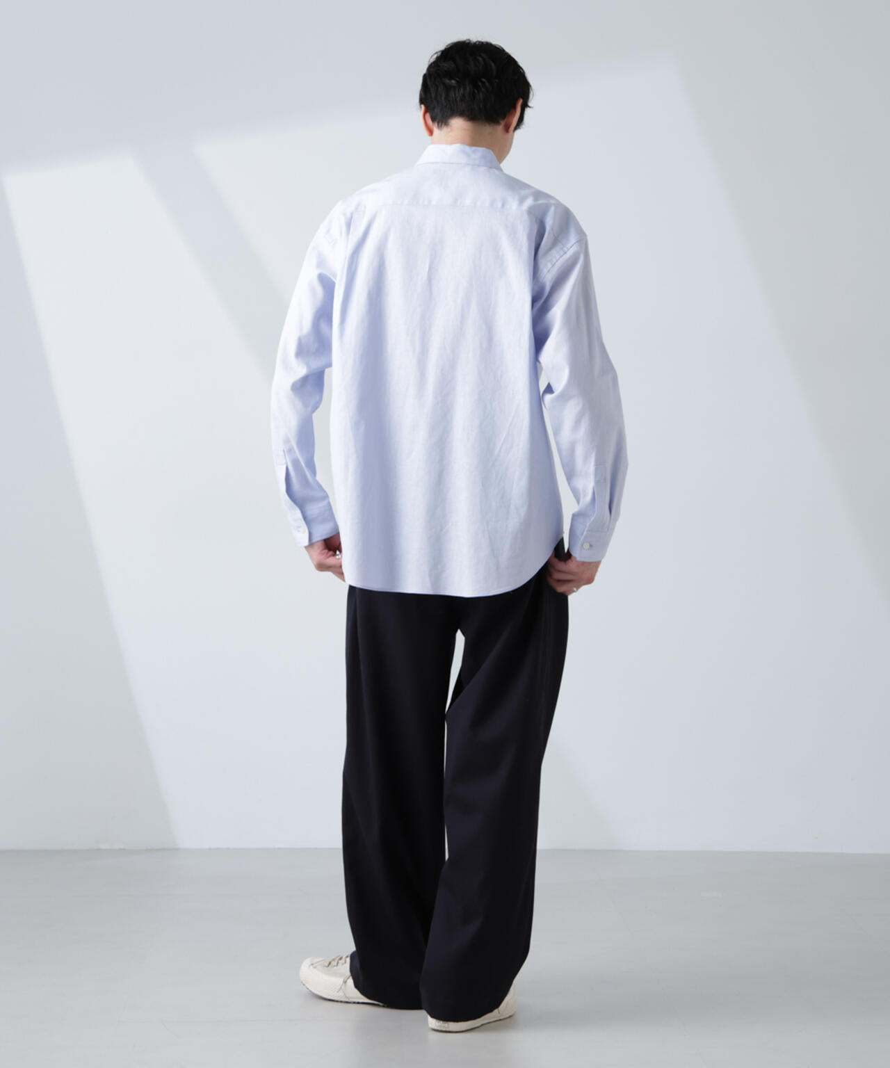 「BELGIUM LINEN FABRICS」リネンコットンレギュラーシャツ 6685120218