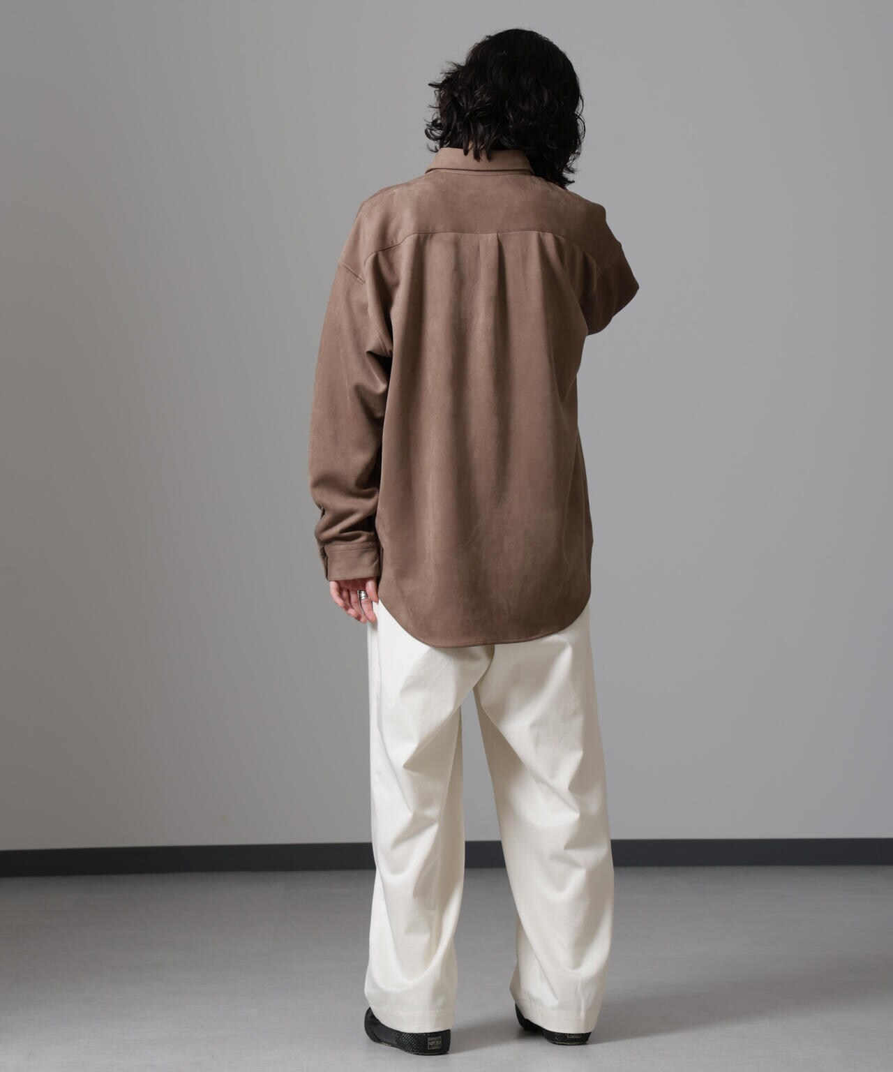 WEB限定 / フェイク スエード Big シャツ 