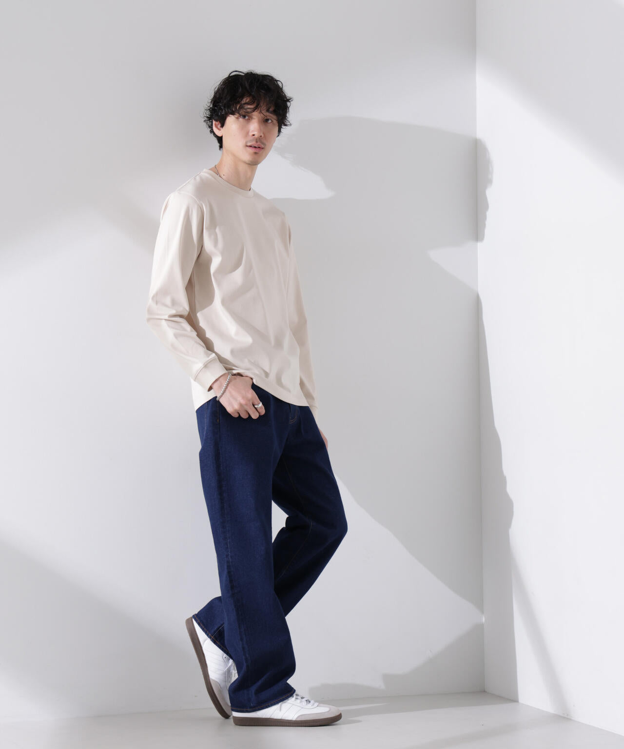 アンチスメル クルーネックTシャツ 長袖 6725123205