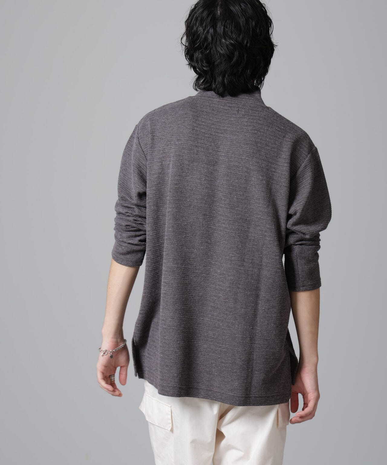 WEB限定 / デザイン ネック サーマル プルオーバー 長袖 