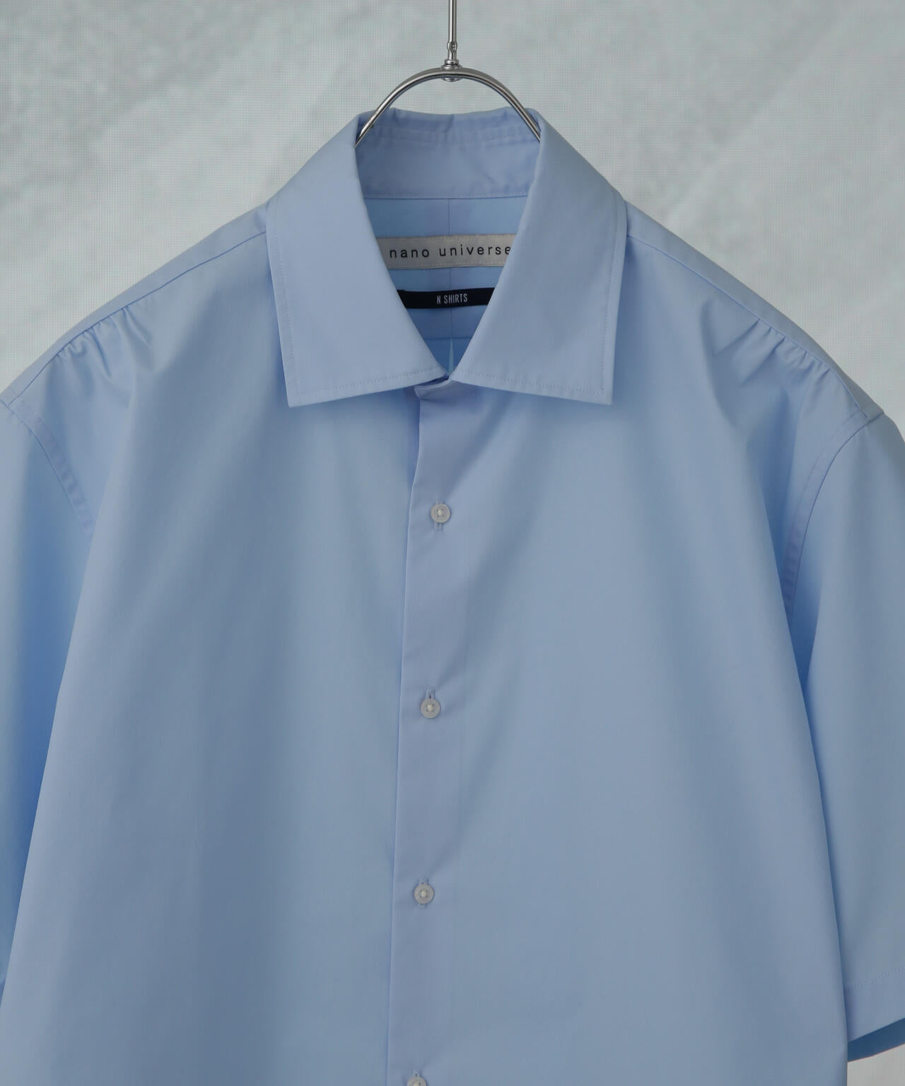 「N shirt」Anti Soaked(R)汗染み防止セミワイドカラーシャツ半袖 6685121230