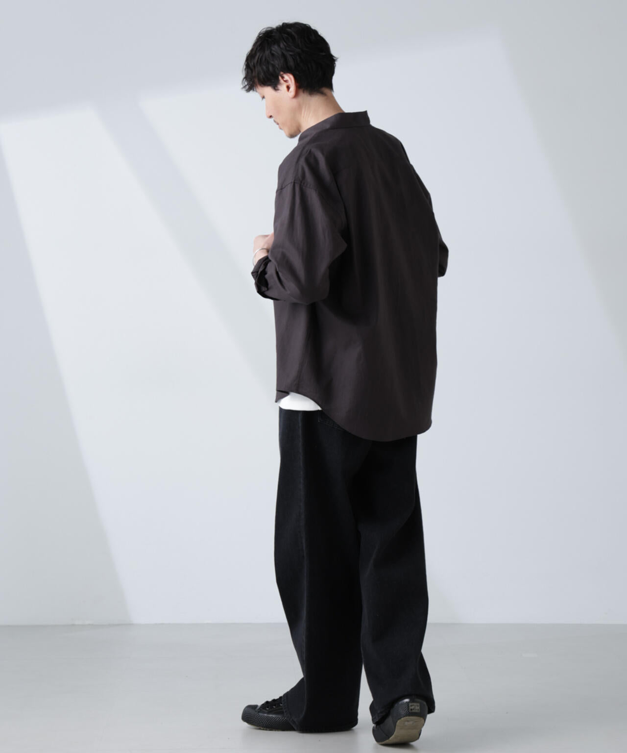 「BELGIUM LINEN FABRICS」リネンコットンレギュラーシャツ 6685120218