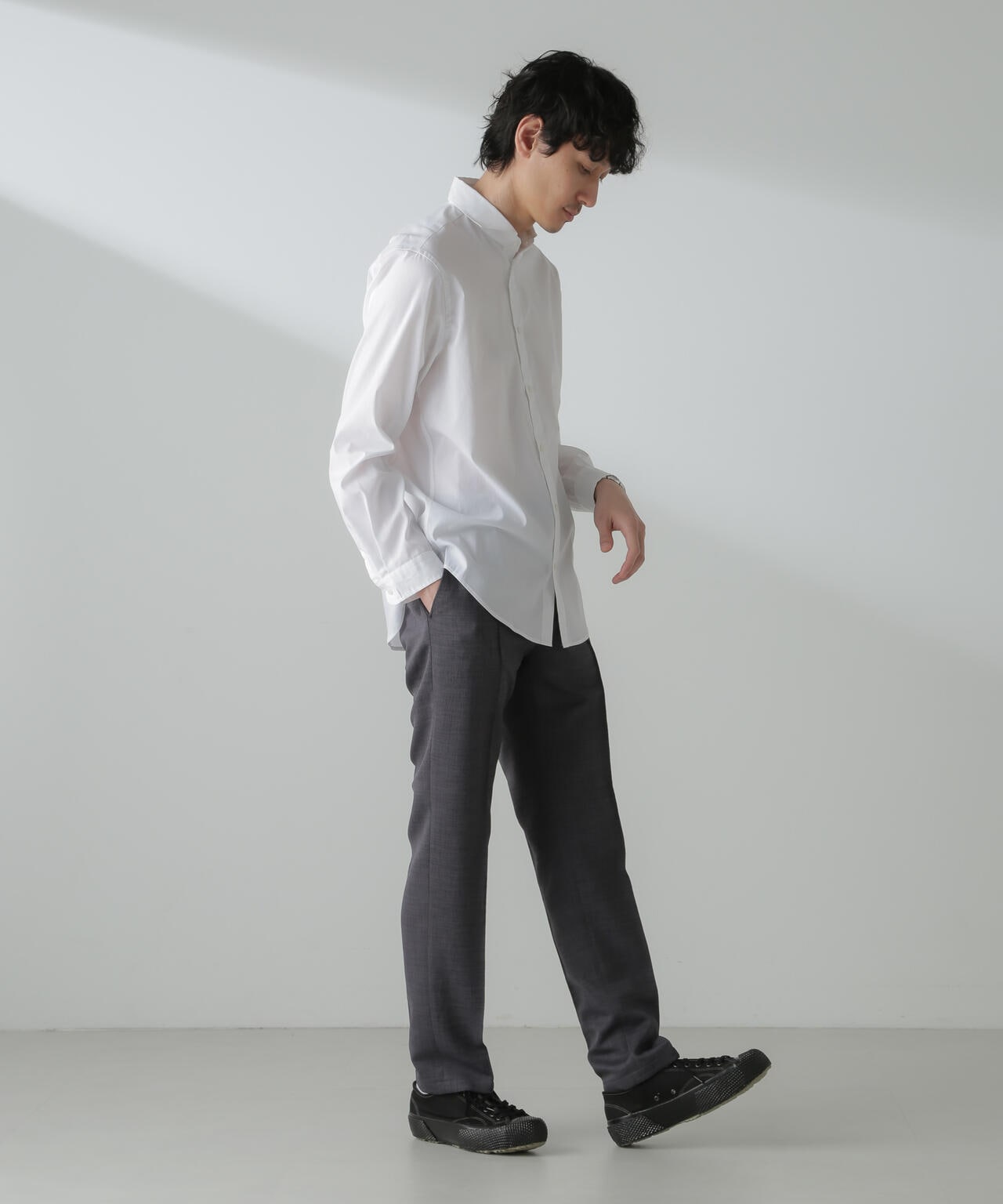 「ICE FLOW LINEN」カッタウェイシャツ 長袖 6684120224