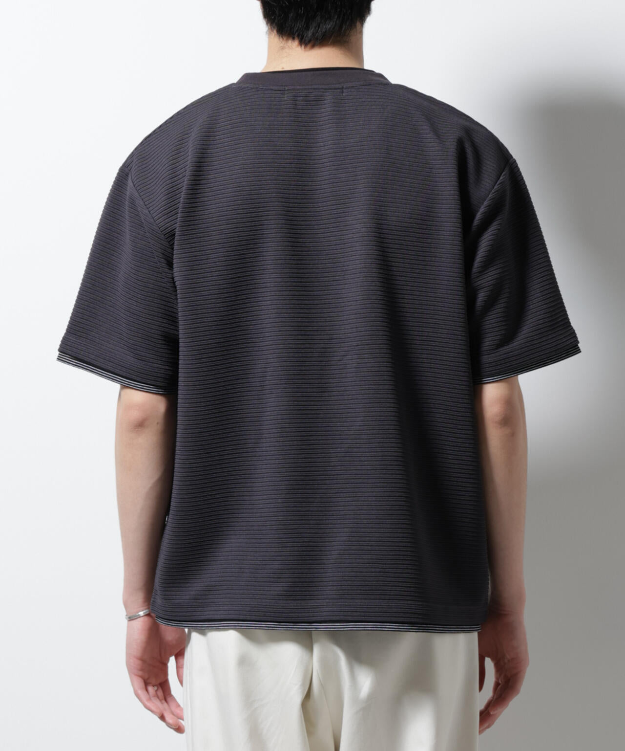 ガーターフェイクレイヤードTシャツ 半袖 6725124236