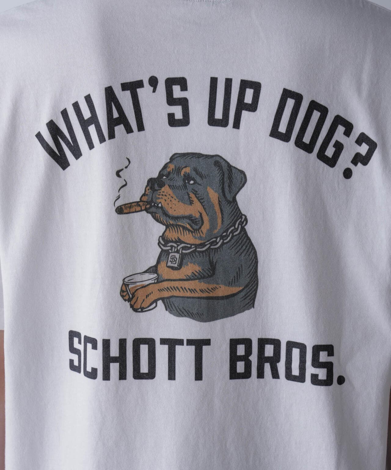 Schott/SS T-SHIRT CHILL ROTTWEILER