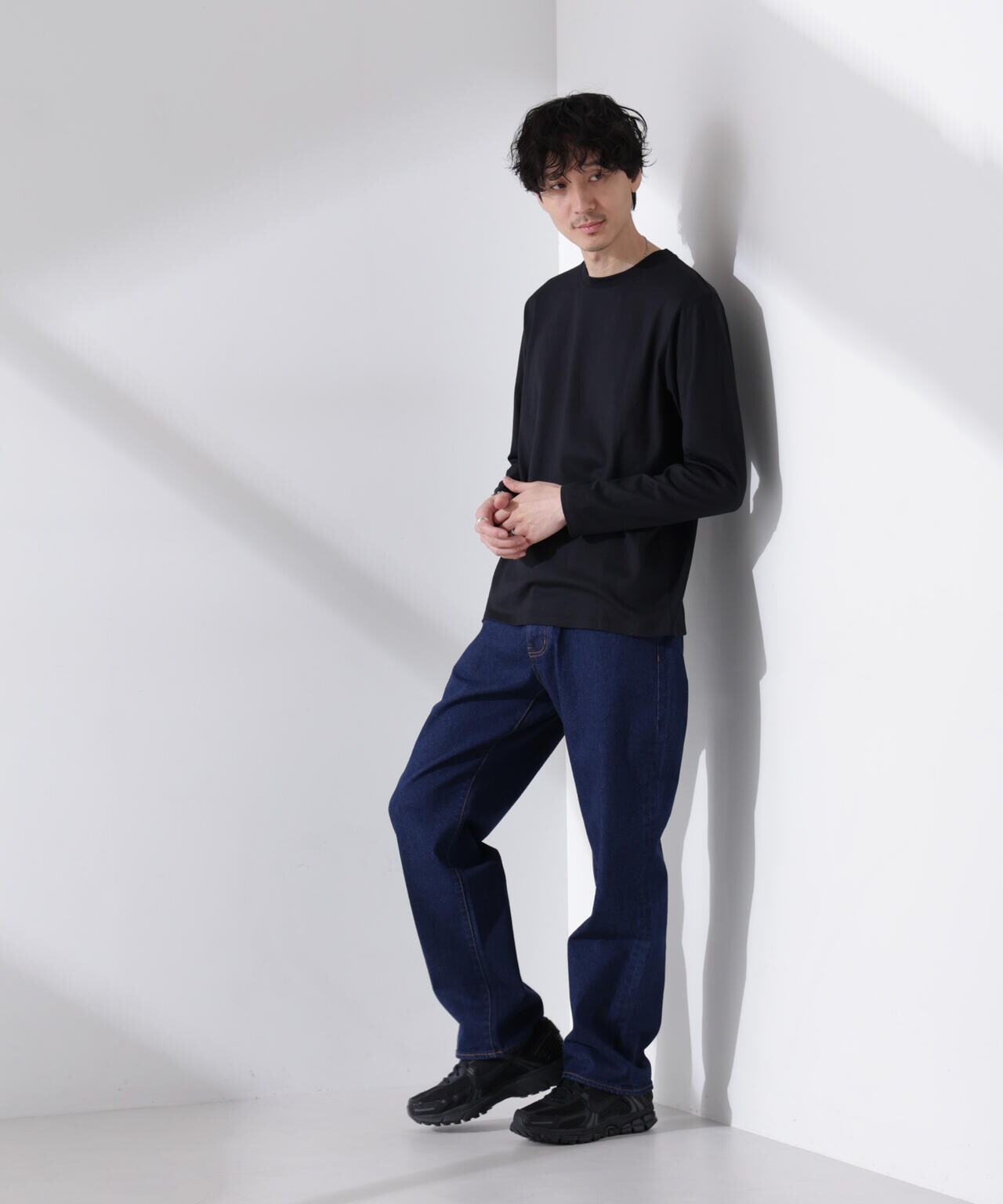 【大人気シリーズ】Anti Soaked(R)汗染み防止 クルーネックTシャツ 長袖 6685123201